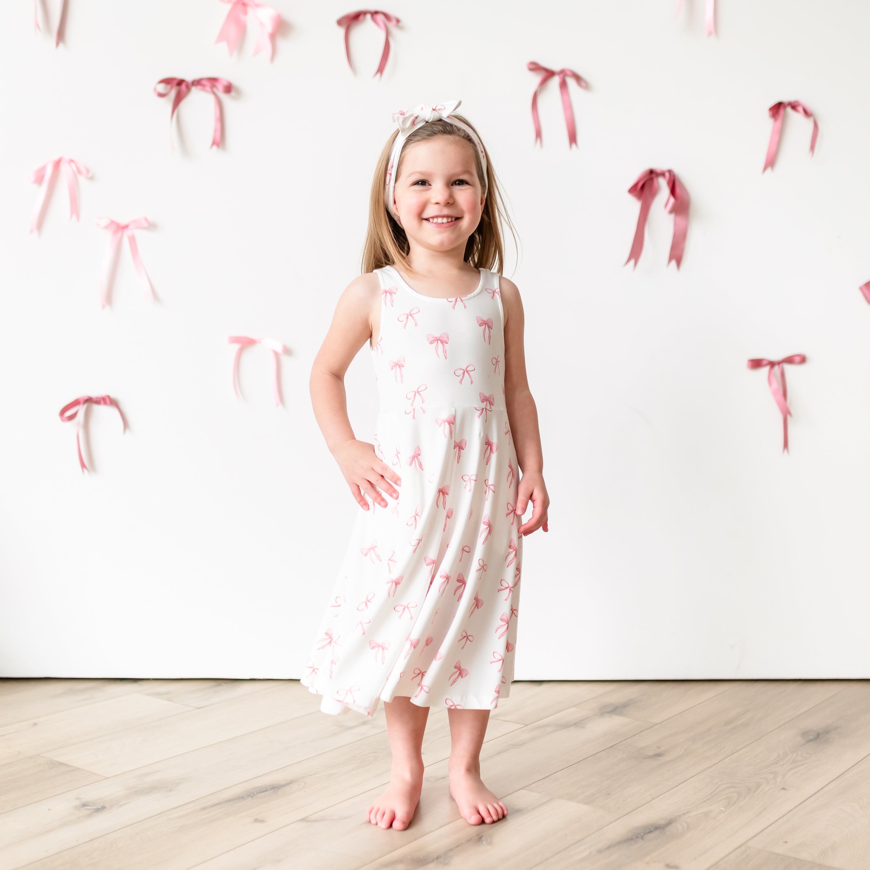 Elegant Bow Tank Twirl Dress for Women - Perfect for Summer Parties, Weddings & Date Nights