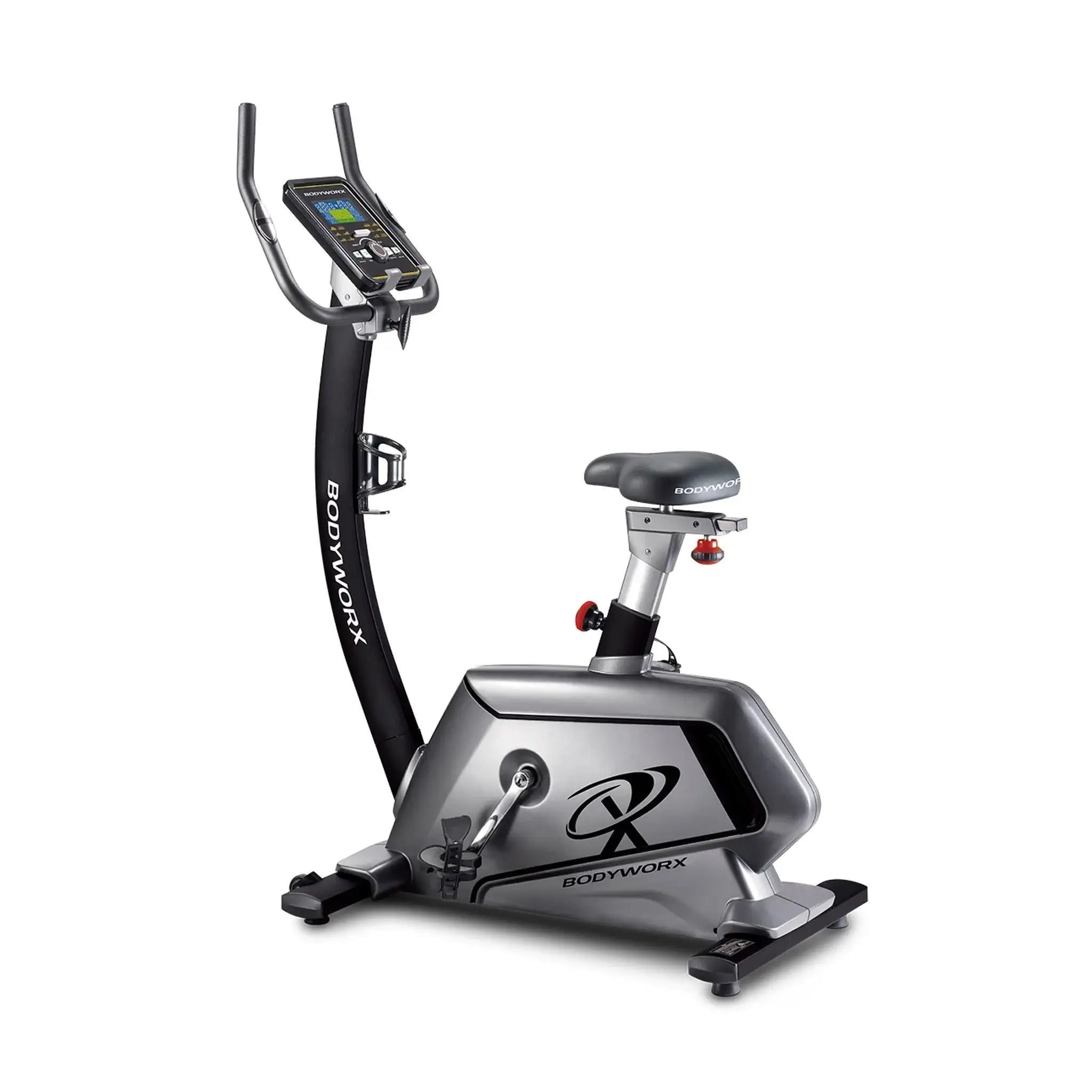 Bodyworx ABX600 Upright Exercise Bike for Home Gym - Indoor Cycling Bike with LCD Monitor & Adjustable Resistance - Perfect for Cardio Workouts & Weight Loss