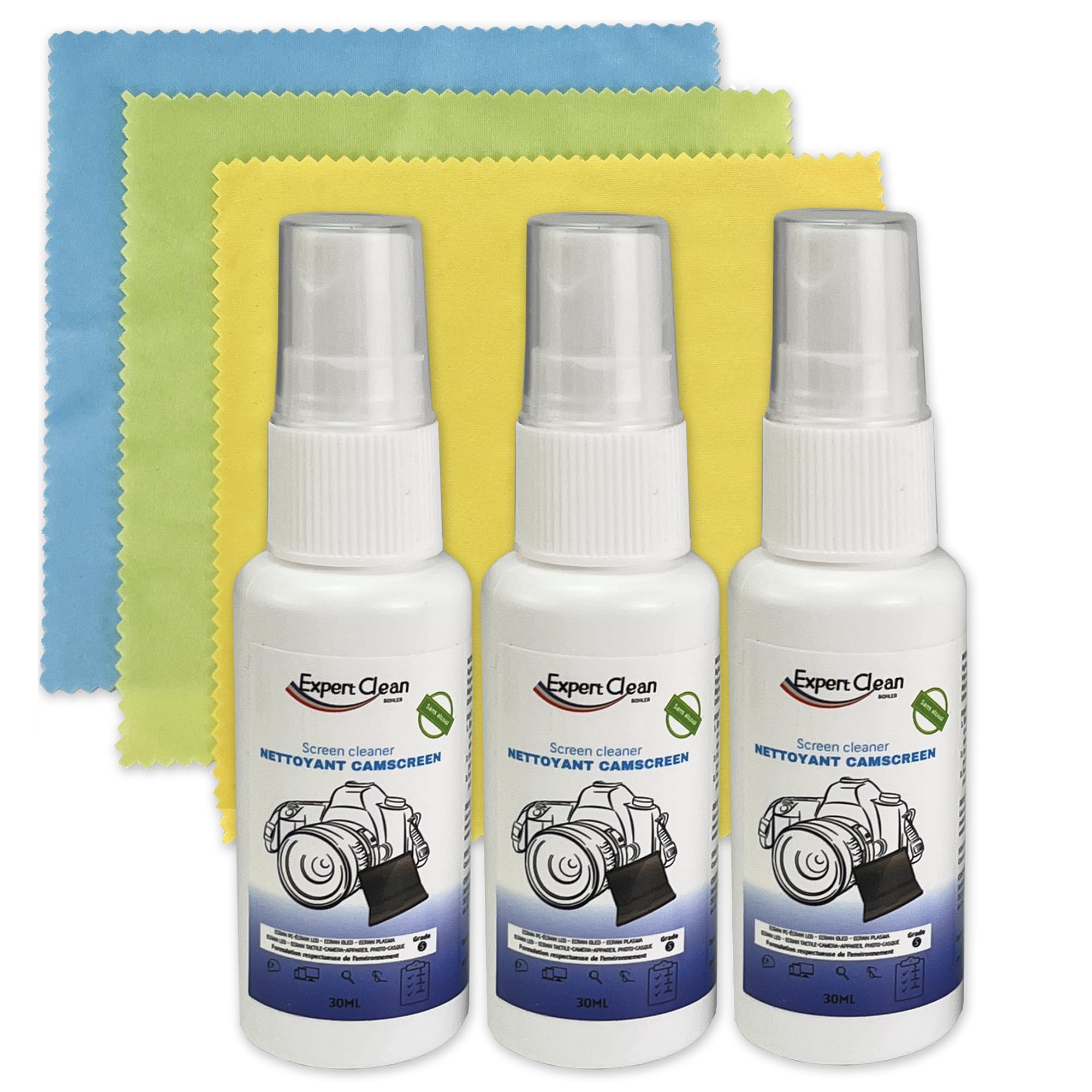 Arts des Vosges Premium Microfiber Cleaning Kit for DSLR Lenses, Camera Screens, Eyeglasses & GoPro – Gentle Scratch-Free Cleaning for Phones, Lenses & Electronics – Perfect for Travel, Photography & Daily Device Maintenance