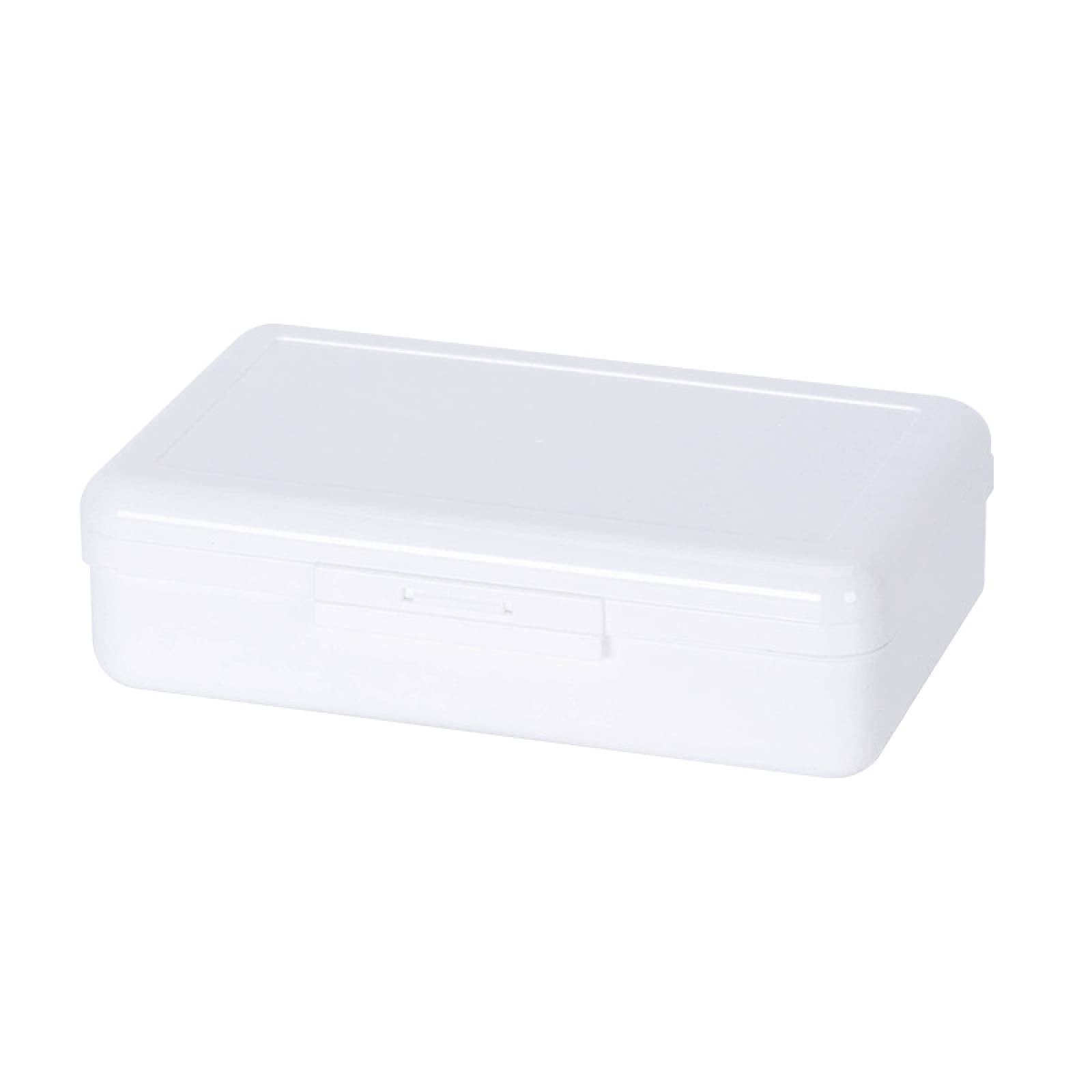 MRBJC Large Clear Plastic Pencil Box - 20.5x12.1x5.9cm Durable Multi-Purpose Storage Organizer for Office Supplies, Brushes, Painting Pencils & School Stationery - Perfect for Students, Artists & Office Organization