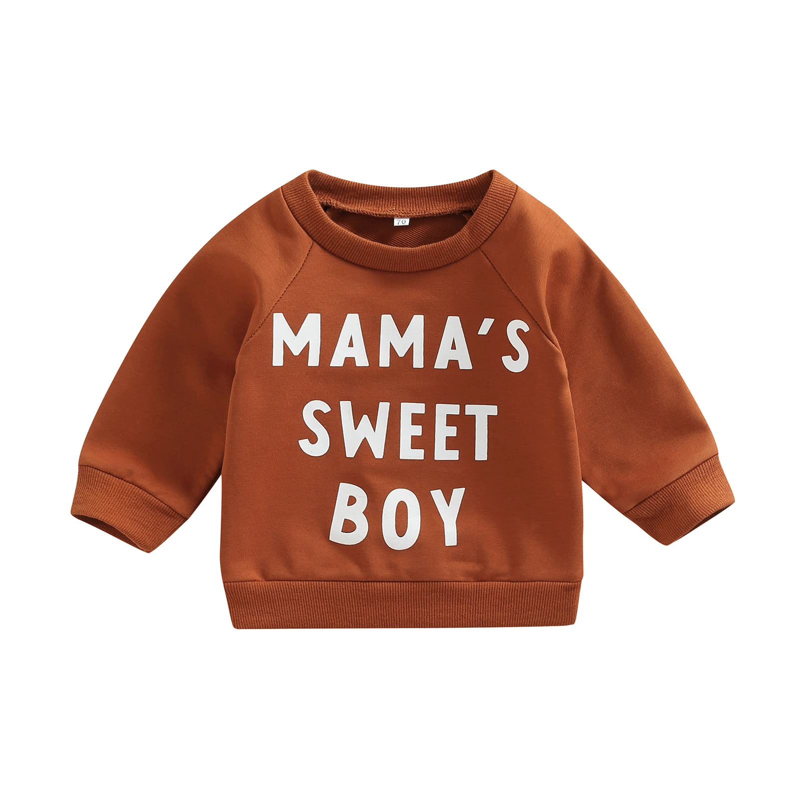 Toddler Boys & Girls Letter Print Sweatshirt - Long Sleeve Pullover Sweater Top for Fall Winter | Cute Casual Outfit for Preschool Playdates & Family Photos