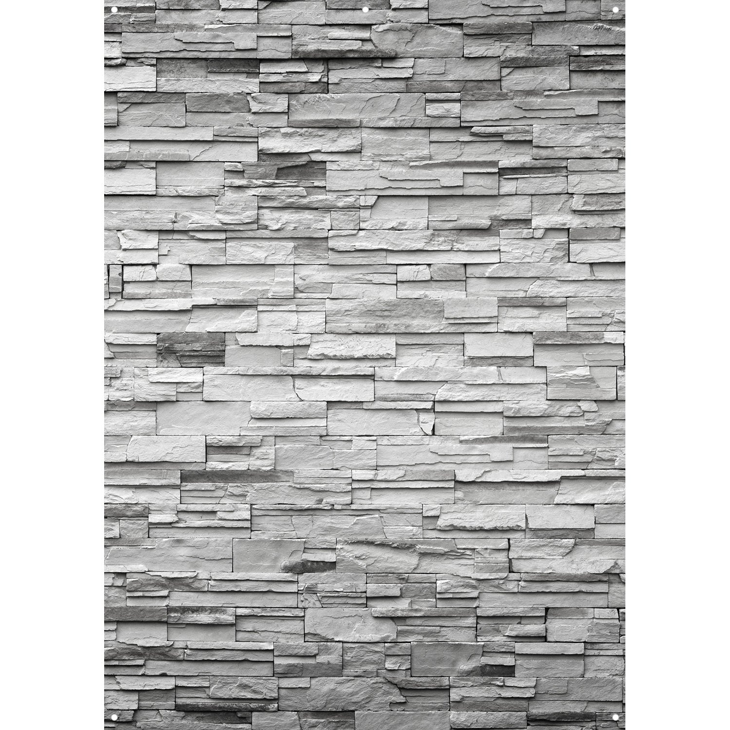 X Drop Canvas Backdrop - Stacked Stone Design (5' x 7') for Photography, Video Shoots & Event Decor | Premium Photo Studio Background