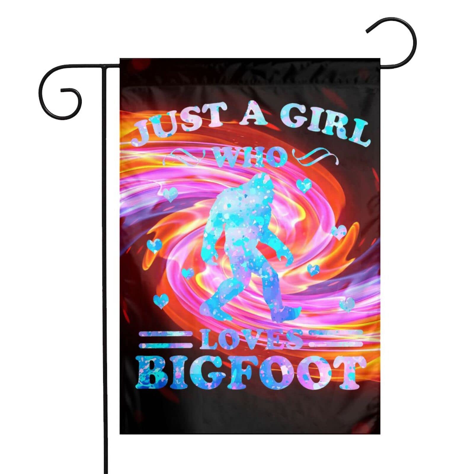 St. Patrick's Day Garden Flag 12x18 Inches - Purple Bigfoot Design Double Sided Vertical Outdoor Decor for Yard, Porch, Farmhouse | Perfect for Spring Celebrations & Holiday Home Decoration
