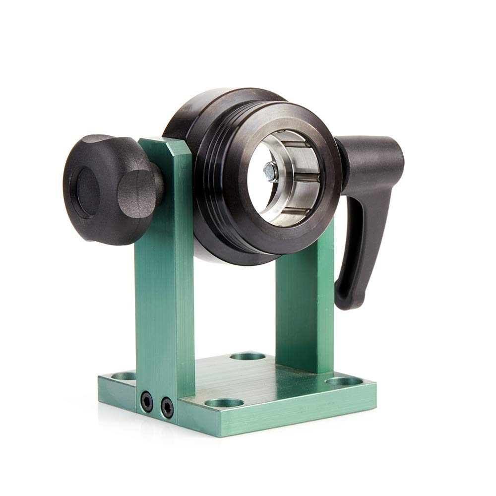 Amana Tool UHO-40 Universal Adjustable Auto-Locking Stand for HSK40 Tool Holders with 40mm Flange - Heavy Duty CNC Machine Support for Precision Milling & Woodworking