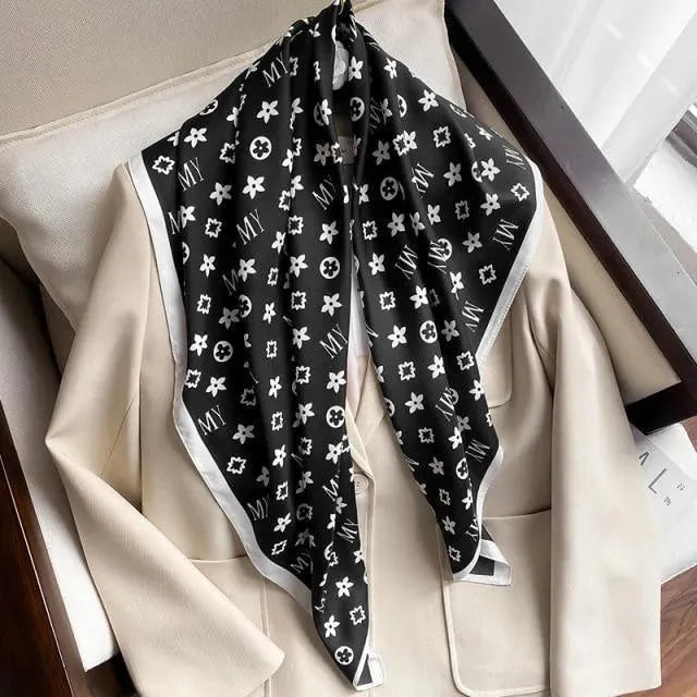 Luxury Silk Scarf for Women - Elegant Fashion Accessory for Office, Party & Travel | 100% Pure Silk Shawl Wrap Gift