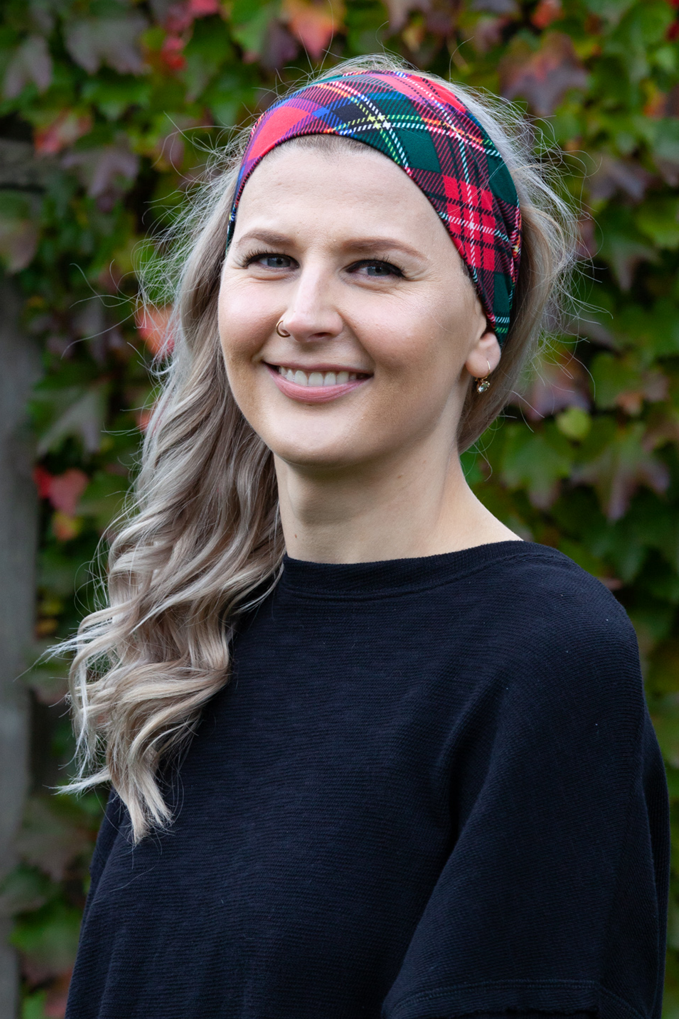 Super Soft Royal Stewart Tartan Headband for Women - Classic Plaid Hair Accessory for Winter, Christmas & Scottish Events
