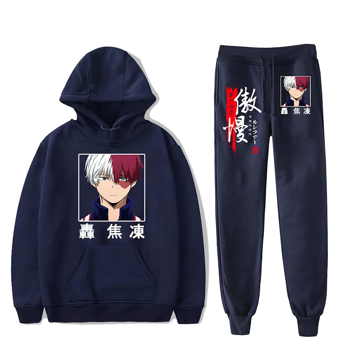 Anime Hoodie and Sweatpants Set for Men & Women - Stylish Two-Piece Tracksuit Outfit | Perfect for Cosplay, Casual Wear & Anime Conventions