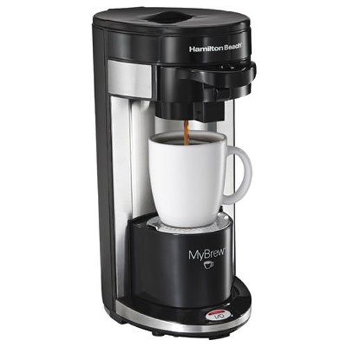 Hamilton Beach 49995 FlexBrew Single Serve Coffee Maker - Compatible with K-Cup & Ground Coffee, 12oz Compact Coffee Machine for Home, Office, Dorm, Travel - Space-Saving Design for Small Kitchens - Perfect for Morning Brews, Office Breaks, Hotel Rooms & Road Trips - Ideal for Coffee Lovers, Small Spaces, and On-the-Go Lifestyles