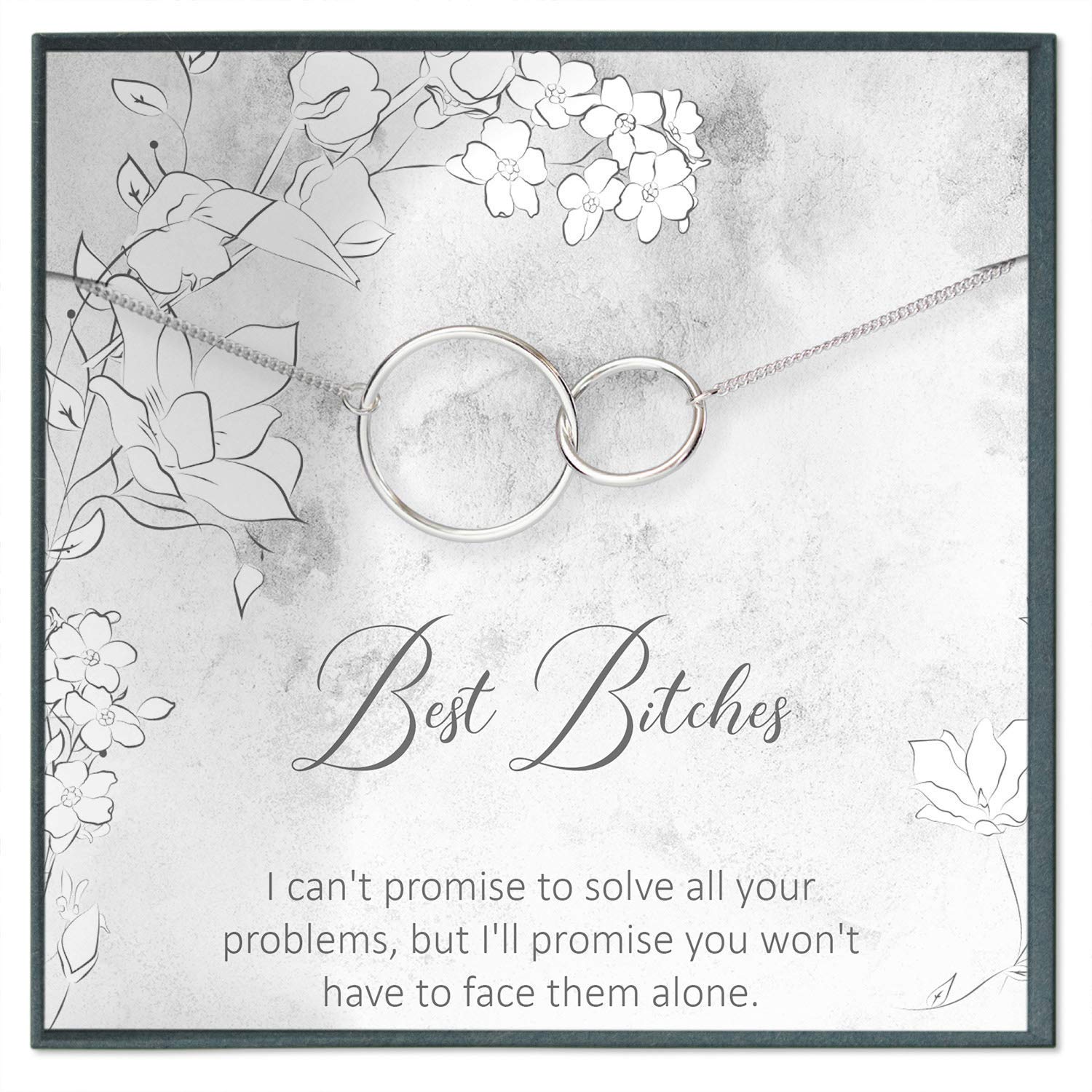 Funny Best Friend Gift for Women - Personalized Best Bitches Quote Friendship Gift - Perfect for Birthdays, Anniversaries & Just Because Moments