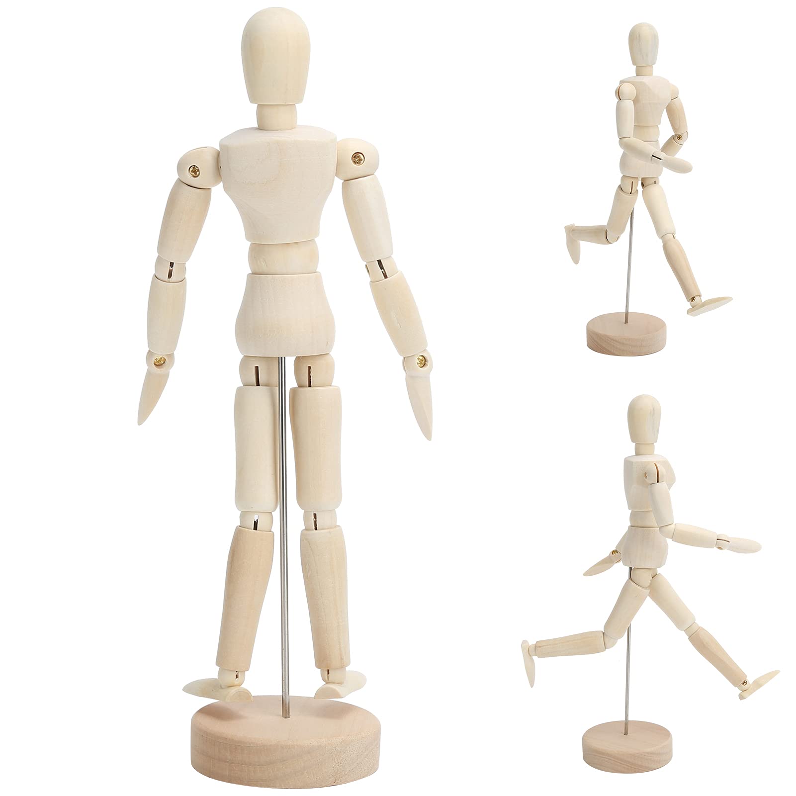 Flexible Wooden Mannequin with Adjustable Brackets - Perfect for Artists, Designers & Housewarming Gifts - Ideal for Sketching, Fashion Design & Home Decor Display