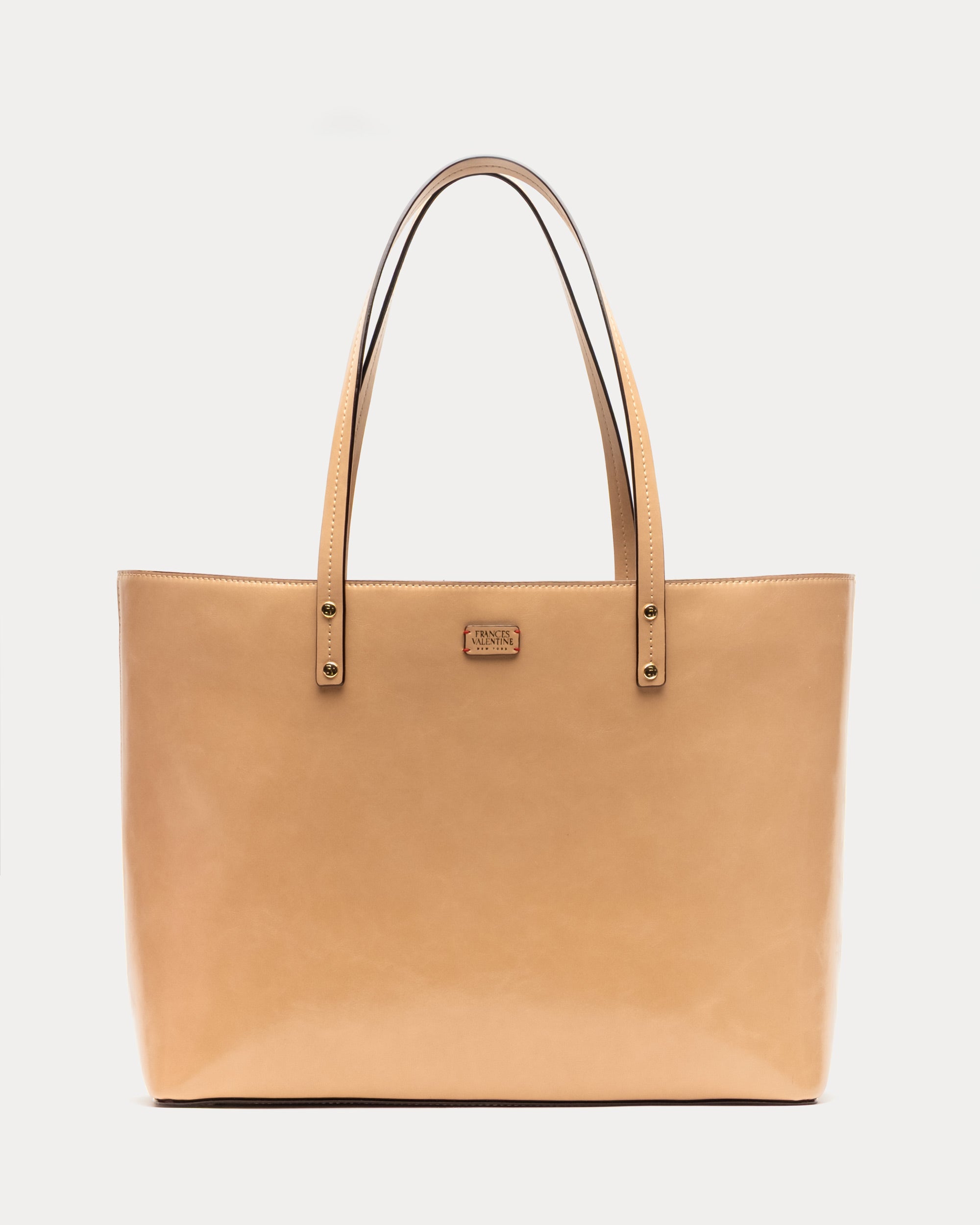 Trixie Glazed Leather Tote Bag in Camel Color - Stylish & Durable Women's Shoulder Bag for Work, Travel & Everyday Use