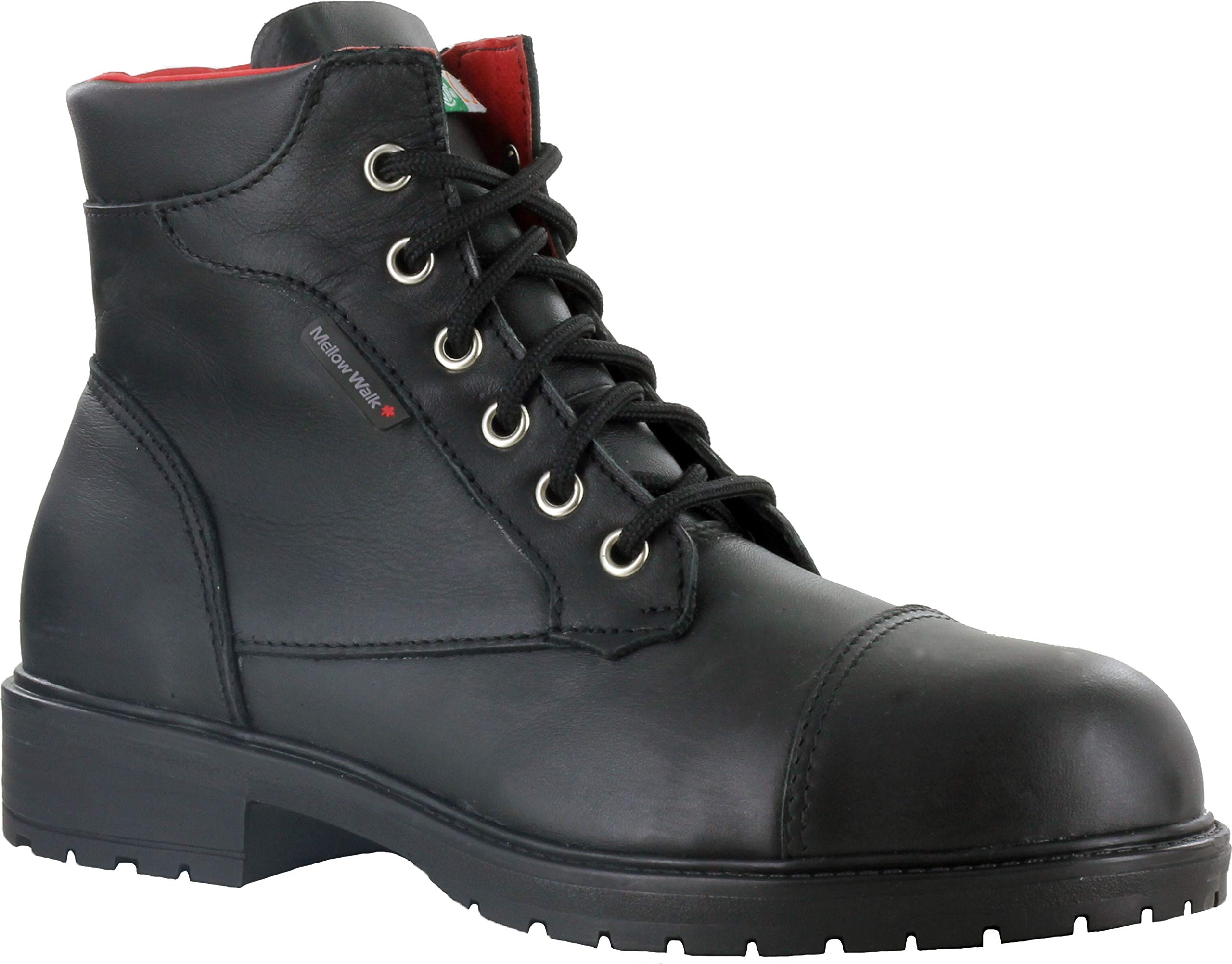429139 Women's Safety Boots - Black, Size 9, D Wide, PR - Steel Toe Work Boots for Construction, Warehouse & Industrial Safety