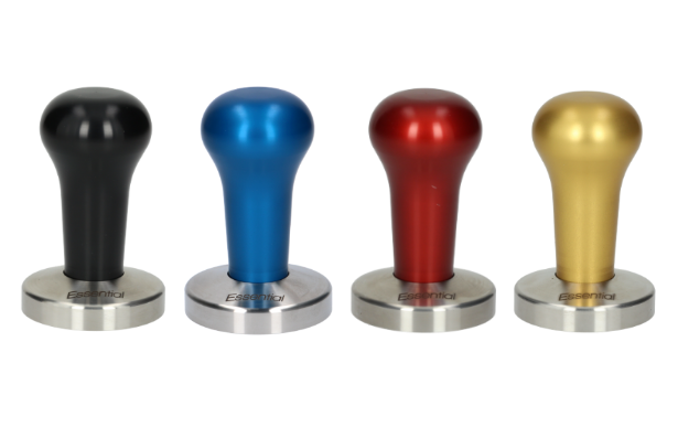 Premium Tamper Essential - Aluminum & Stainless Steel Espresso Tamper (Black/Gold/Red/Blue) - Perfect for Baristas & Home Coffee Brewing