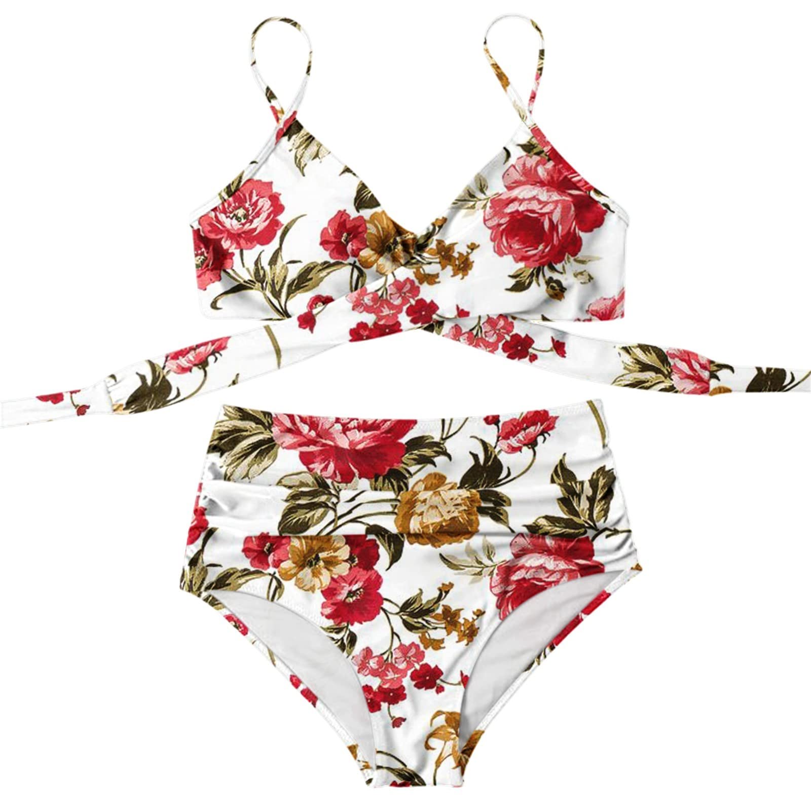 Sexy Women's Split Swimsuit - Backless Sleeveless Bikini Set for Beach & Pool Party | Summer Vacation Swimwear