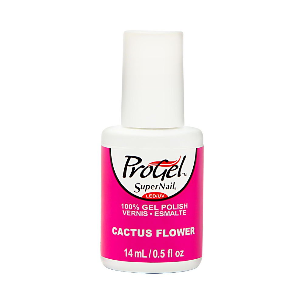 SuperNail Gel Polish - Cactus Flower Shimmer Nail Lacquer (0.5 fl oz) | Long-Lasting UV/LED Gel Nail Polish for Manicures & Pedicures | Perfect for Salon, Home Use & Special Occasions