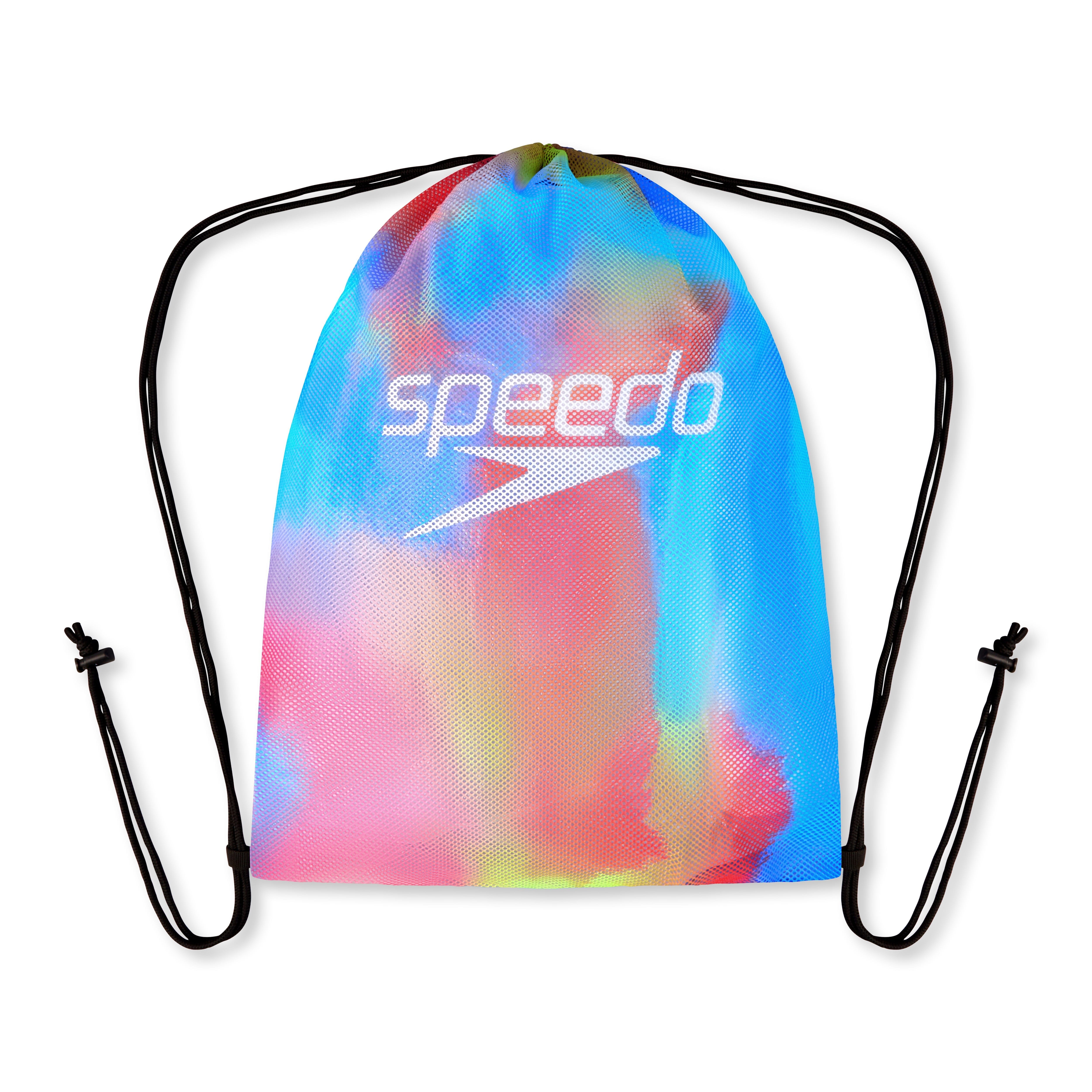 Speedo Printed Mesh Bag - Lightweight & Durable Swim Gear for Pool, Beach & Gym - Perfect for Swimsuits, Towels & Accessories