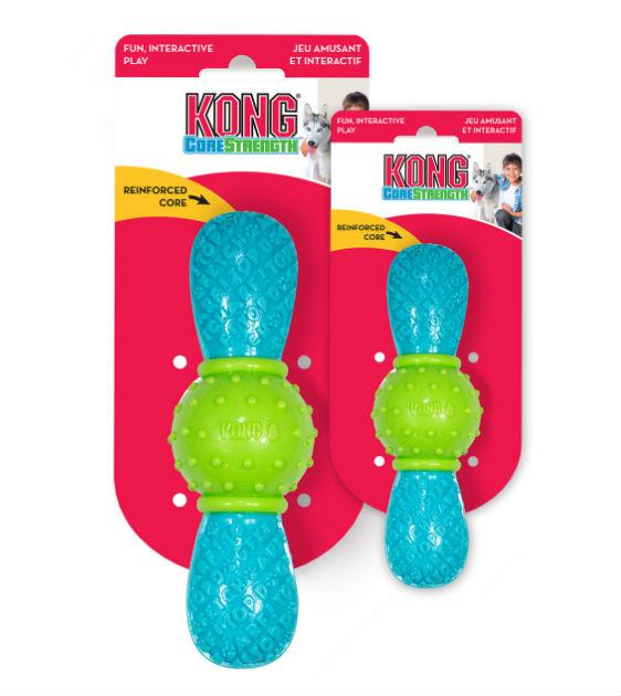 Kong CoreStrength Interactive Dog Chew Toy - Durable Chewing for Strong Dogs - Perfect for Playtime, Training & Anxiety Relief