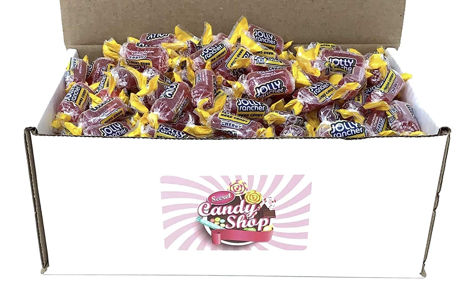 Jolly Rancher Hard Candy - Cherry Flavor (200 Individually Wrapped Pieces) | Bulk Candy for Parties, Office Snacks & Halloween Treats