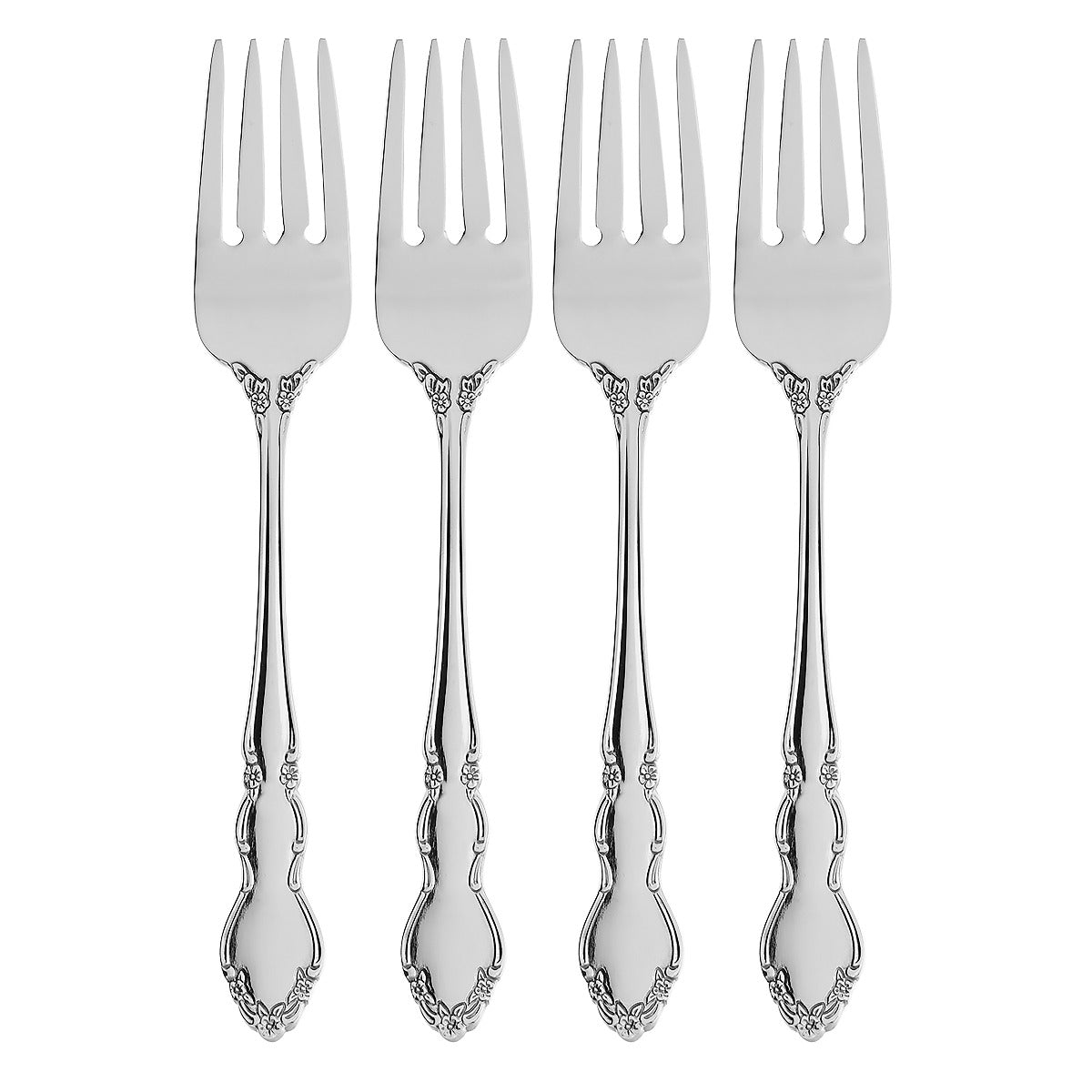 Premium Dover Salad Forks Set of 4 - Stainless Steel Flatware for Fine Dining, Dinner Parties & Elegant Table Settings - Perfect for Restaurants, Weddings & Special Occasions
