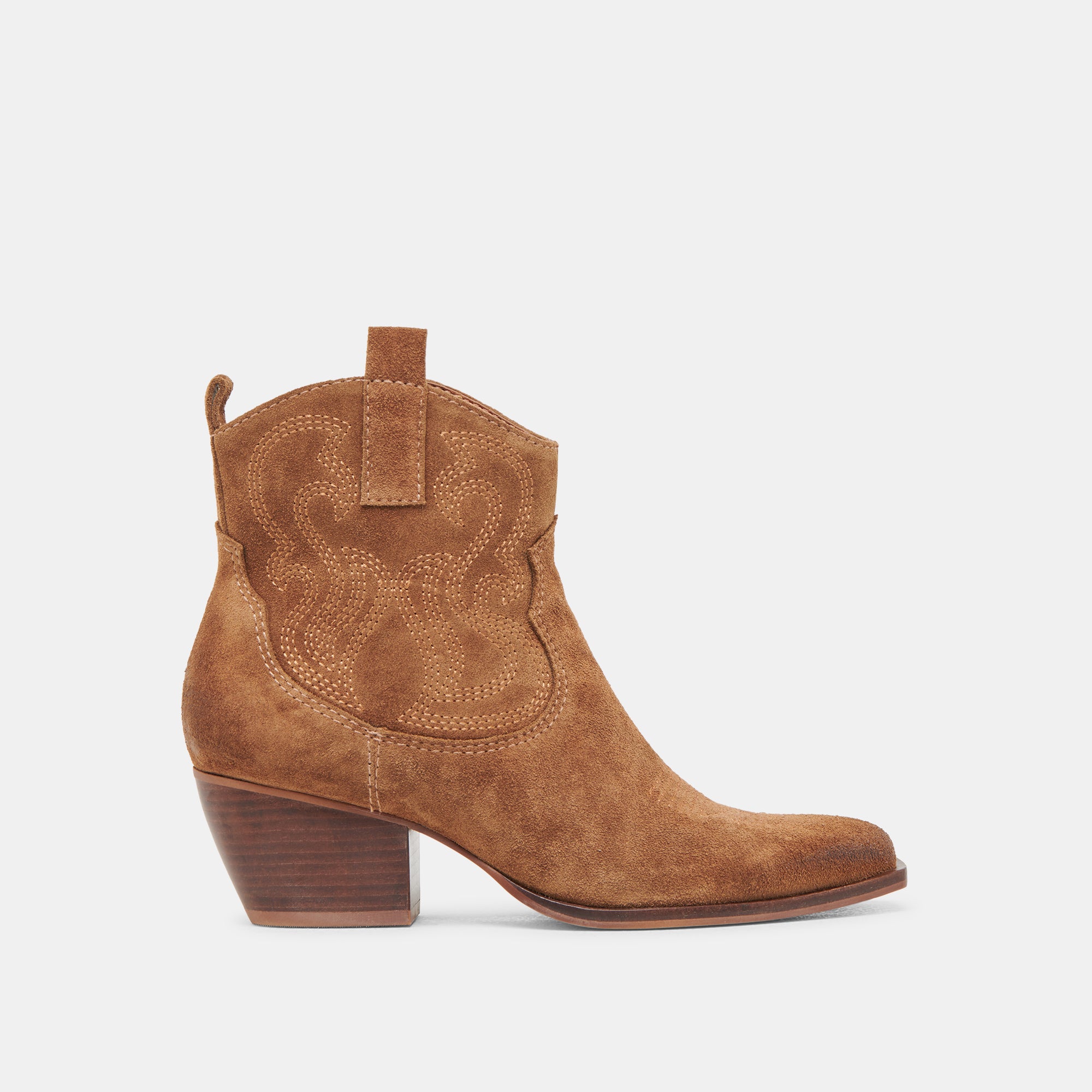 SHANIA Women's Brown Suede Booties - Stylish & Comfortable Ankle Boots for Fall & Winter Fashion