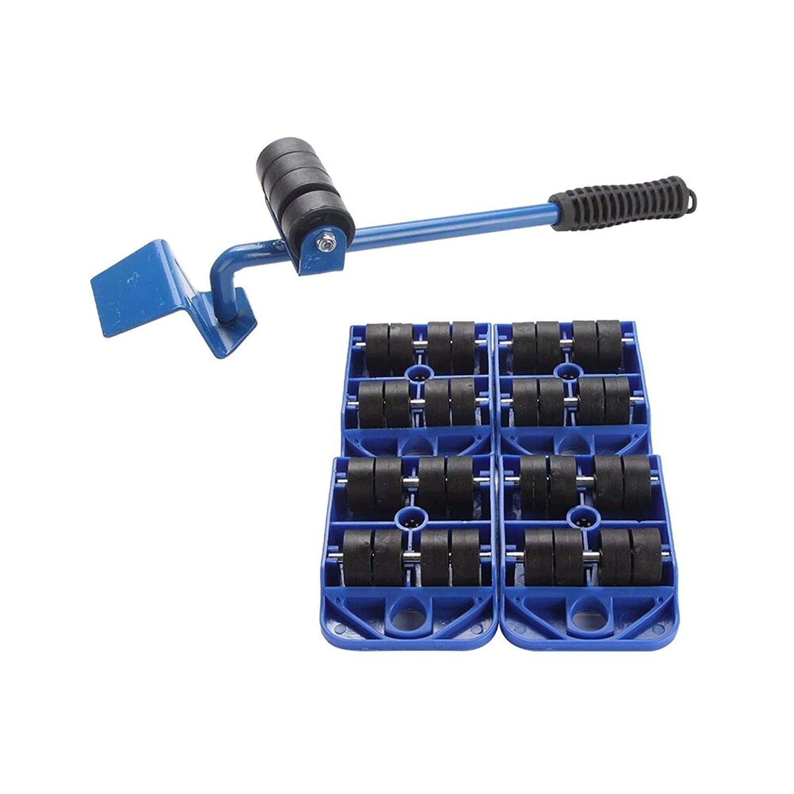 SEFAX Furniture Moving Rollers - Heavy Duty Furniture Sliders with Non-Slip Handle | 150kg Load Capacity per Wheel | Home & Office Relocation Tools | Perfect for Moving Couches, Refrigerators & Heavy Furniture