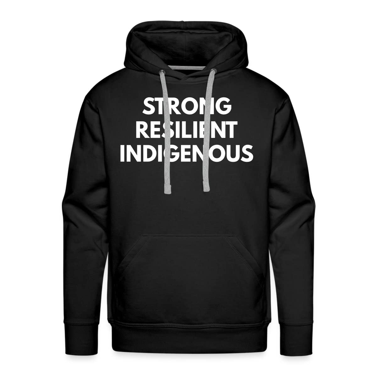 Premium Indigenous Men's Hoodie - Strong & Resilient Design for Casual Wear & Outdoor Activities