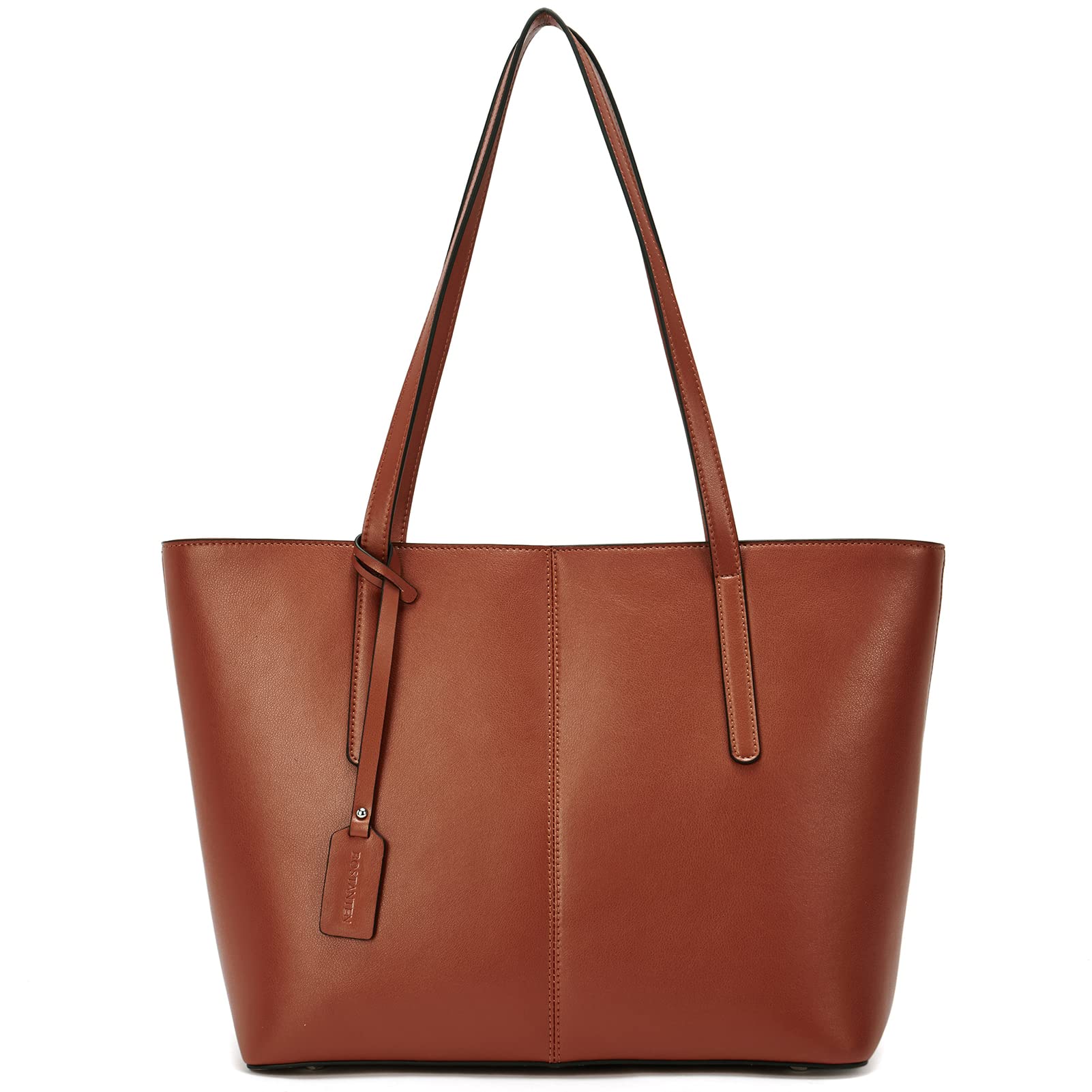 BOSTANTEN Genuine Leather Tote Bag for Women - Stylish Shoulder Purse Handbag | Perfect for Work, Travel & Everyday Use