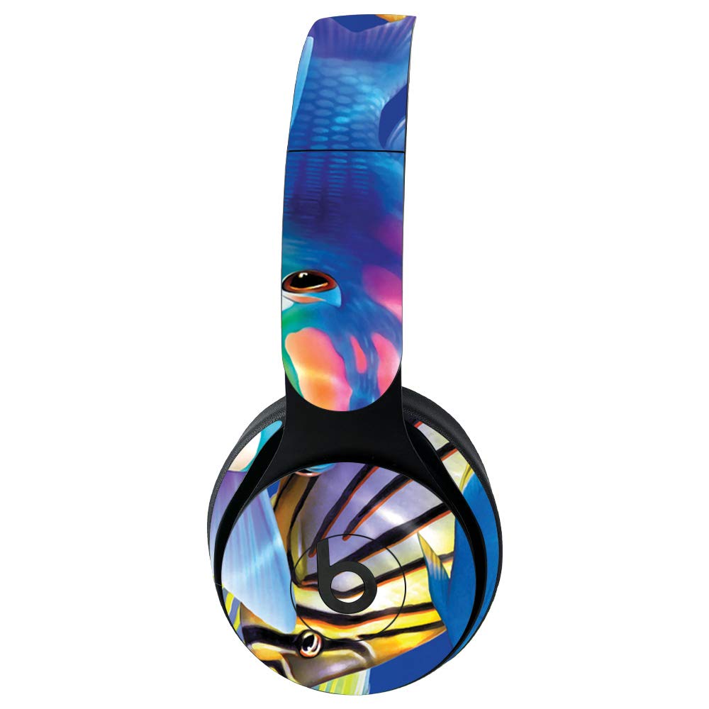 MightySkins Vinyl Decal Wrap Cover for Beats Solo Pro Wireless Headphones - Tropical Fish Design | Protective, Durable, Customizable Skin | Easy to Apply & Remove | Made in USA | Perfect for Travel, Workouts & Personalization