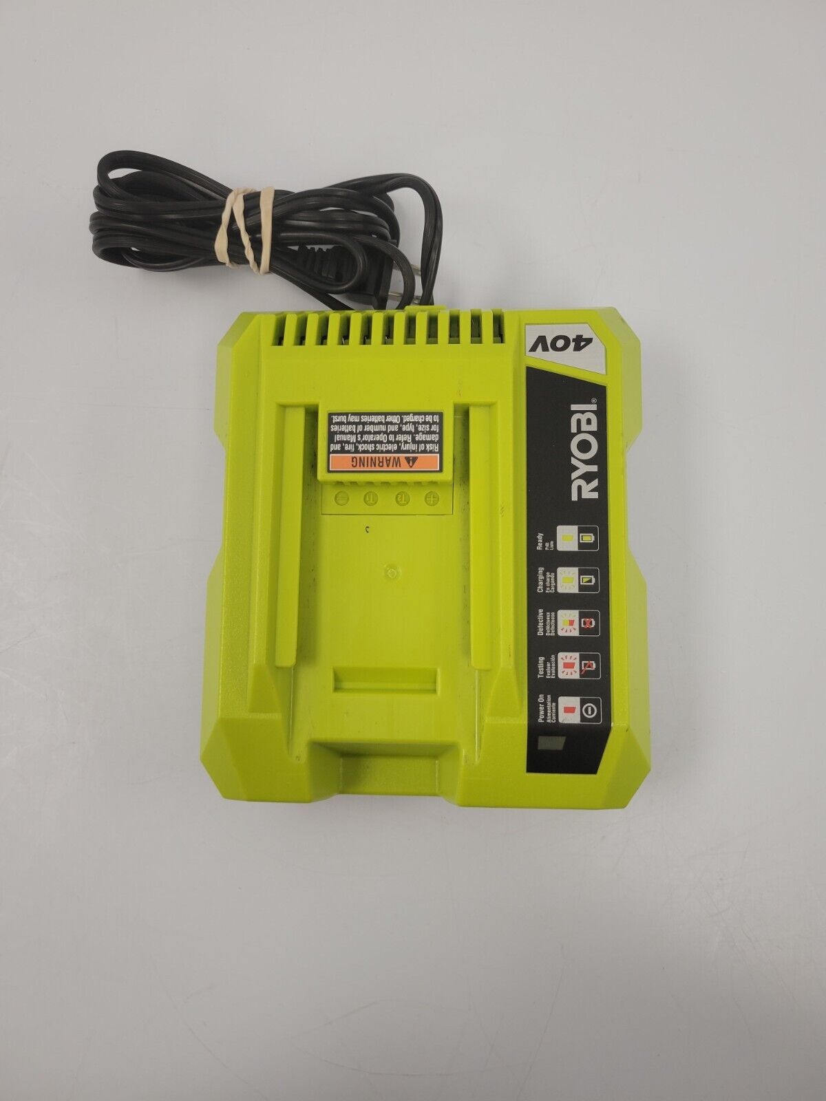 Ryobi OP401 18V Lithium-Ion Battery Charger for One+ Power Tools - Fast Charging for Drills, Saws & Outdoor Equipment