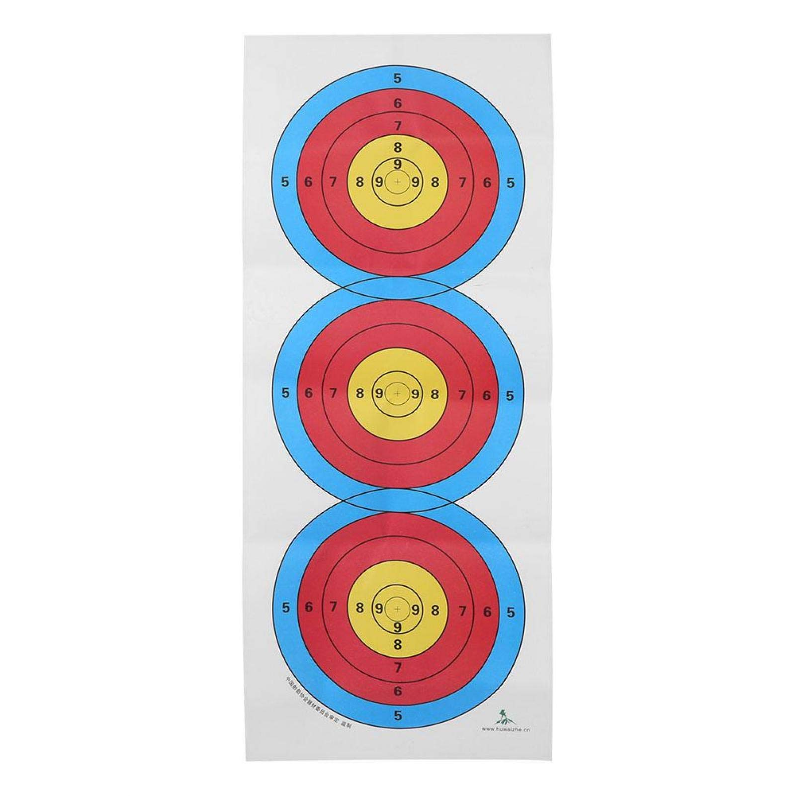 Double-Sided Paper Archery Targets for Shooting Practice - 01 02 015 Reusable Training Targets with Strong Adhesive | Perfect for Indoor/Outdoor Range, Bow Hunting & Daily Skill Improvement