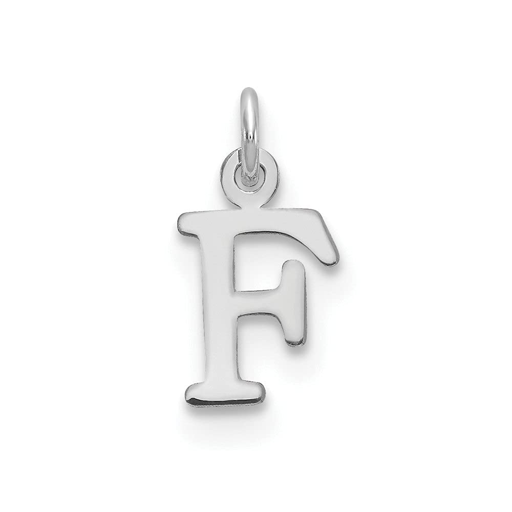 14K White Gold Alphabet Initial Pendant Necklace for Women - Personalized Name Letter Jewelry - Perfect for Birthdays, Anniversaries & Everyday Elegance