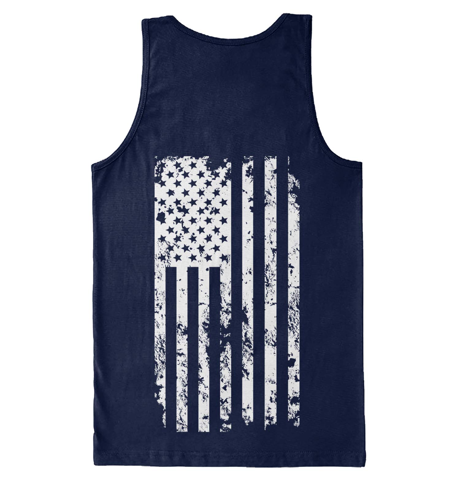White American Flag USA Patriotic Men's Tank Top - Comfortable & Breathable for Summer, Sports & Outdoor Activities