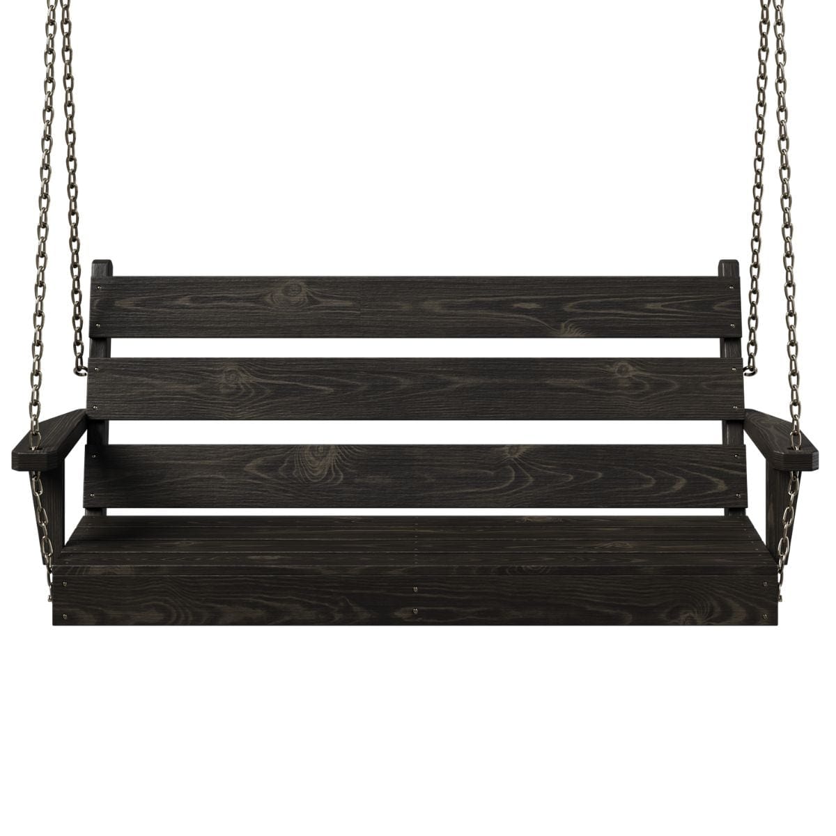 Keystone Amish Co. Lewisburg Porch Swing - Handcrafted Cedar Wood Outdoor Swing for Garden, Patio & Backyard Relaxation