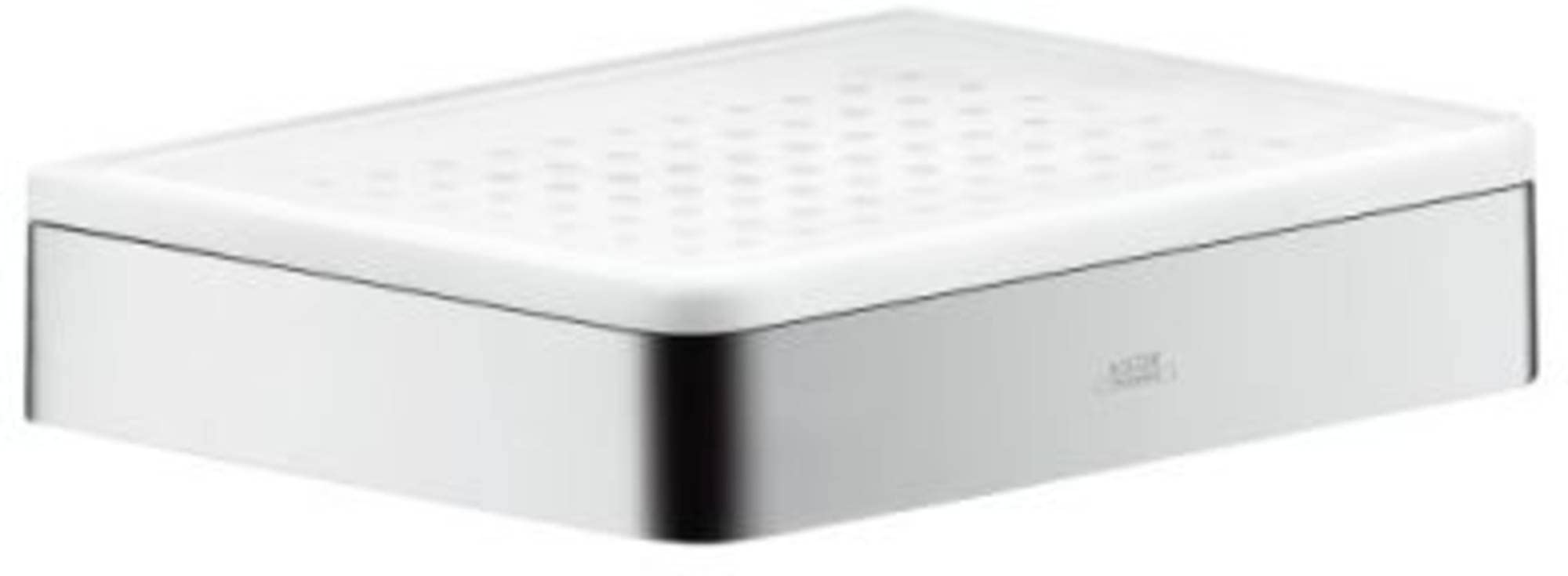 AXOR Chrome Soap Dish - Easy Install 1-Inch Coordinating Bathroom Accessory (42803000) for Shower, Bathtub & Sink Countertop