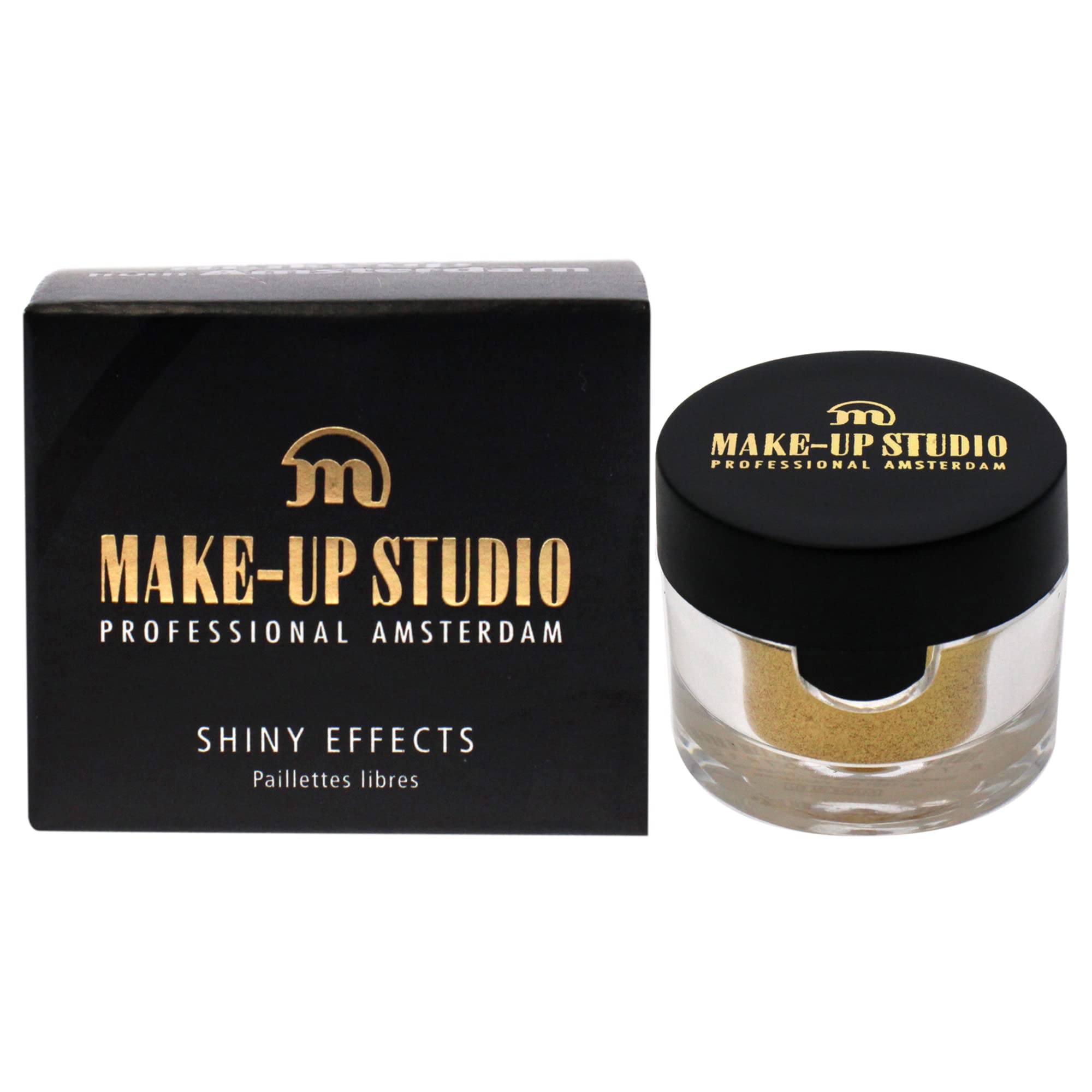 Shiny Gold Eyeshadow Palette - Professional Makeup Studio Glitter Eyeshadow for Party, Night Out & Special Occasions