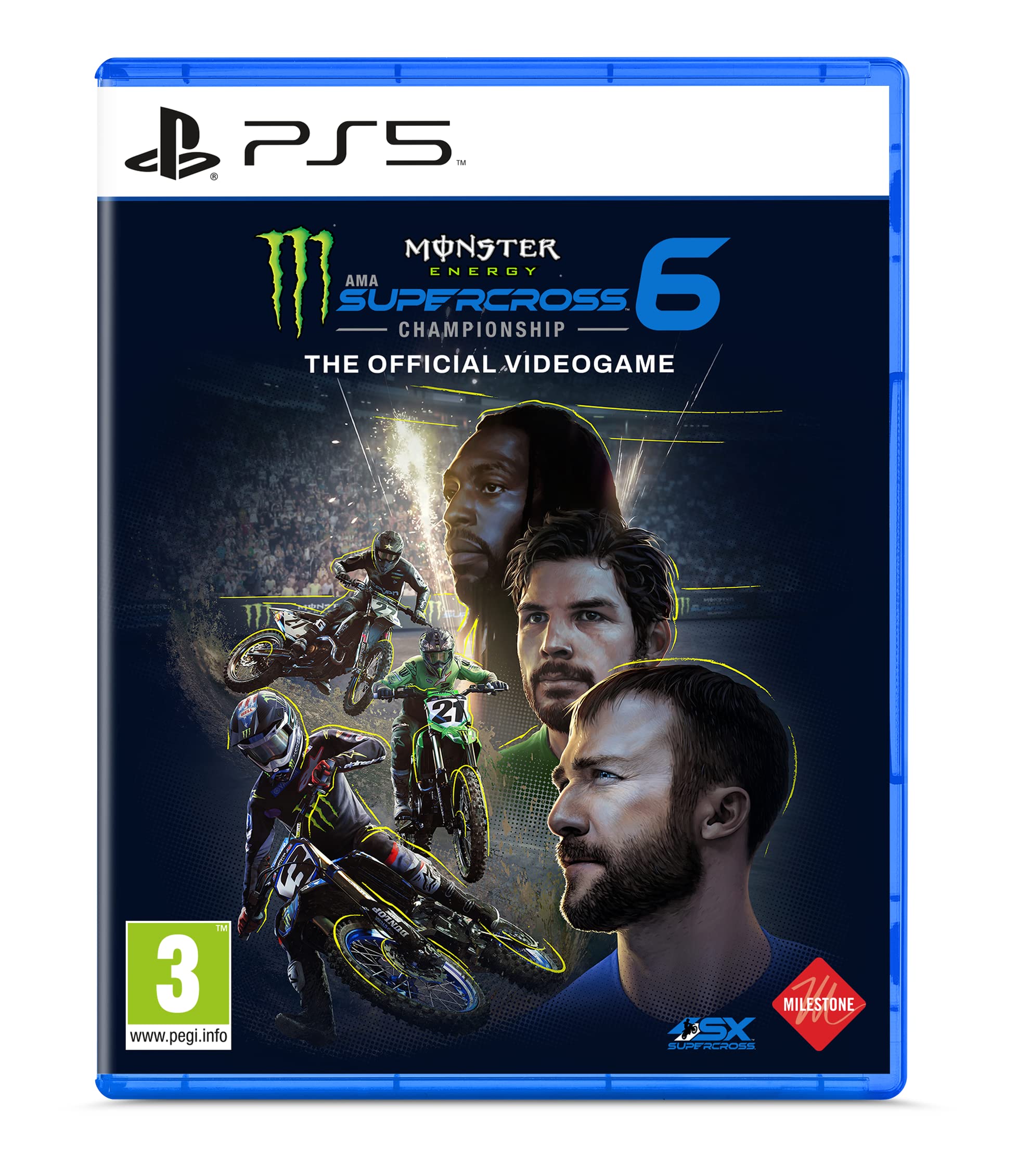 Monster Energy Supercross 6 - PS5 Racing Game | Official Licensed Motocross Video Game for PlayStation 5 | Perfect for Racing Enthusiasts & Gaming Fans