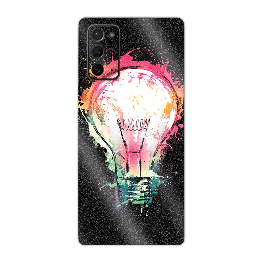 MightySkins Glossy Glitter Skin Cover for Samsung Galaxy Note 20 5G - Idea Splash Design | Protective Durable Vinyl Wrap with High-Gloss Finish | Easy to Apply & Remove | Made in USA | Perfect for Daily Use, Travel & Customization