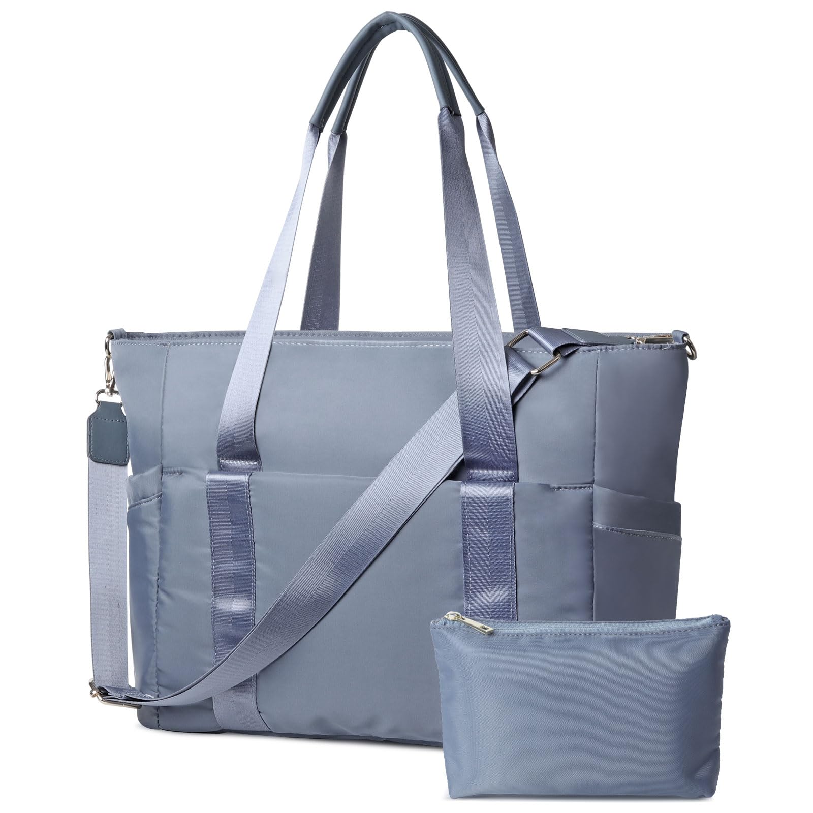 Premium Travel Tote Bags for Women - Durable Weekender Bag with Trolley Sleeve & Shoulder Strap | Stylish Carry-On Overnight Bag for Air Travel, Gym, Yoga & Weekend Getaways