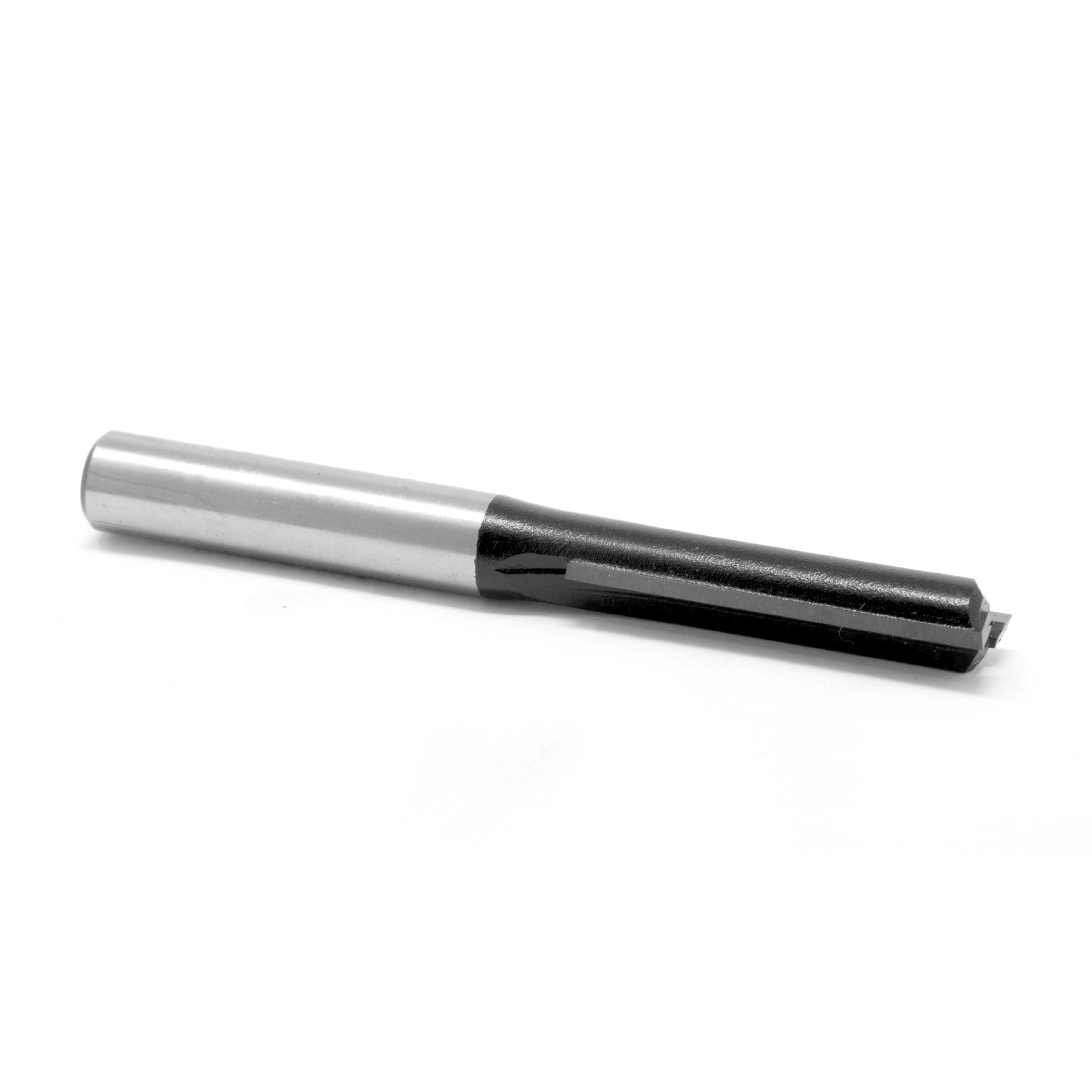 WEN RB102FF 1/4-Inch Straight 2 Flute Carbide Tipped Router Bit with 1/4-Inch Shank, 1-Inch Cutting Length - Perfect for Woodworking, Cabinetry, and DIY Projects