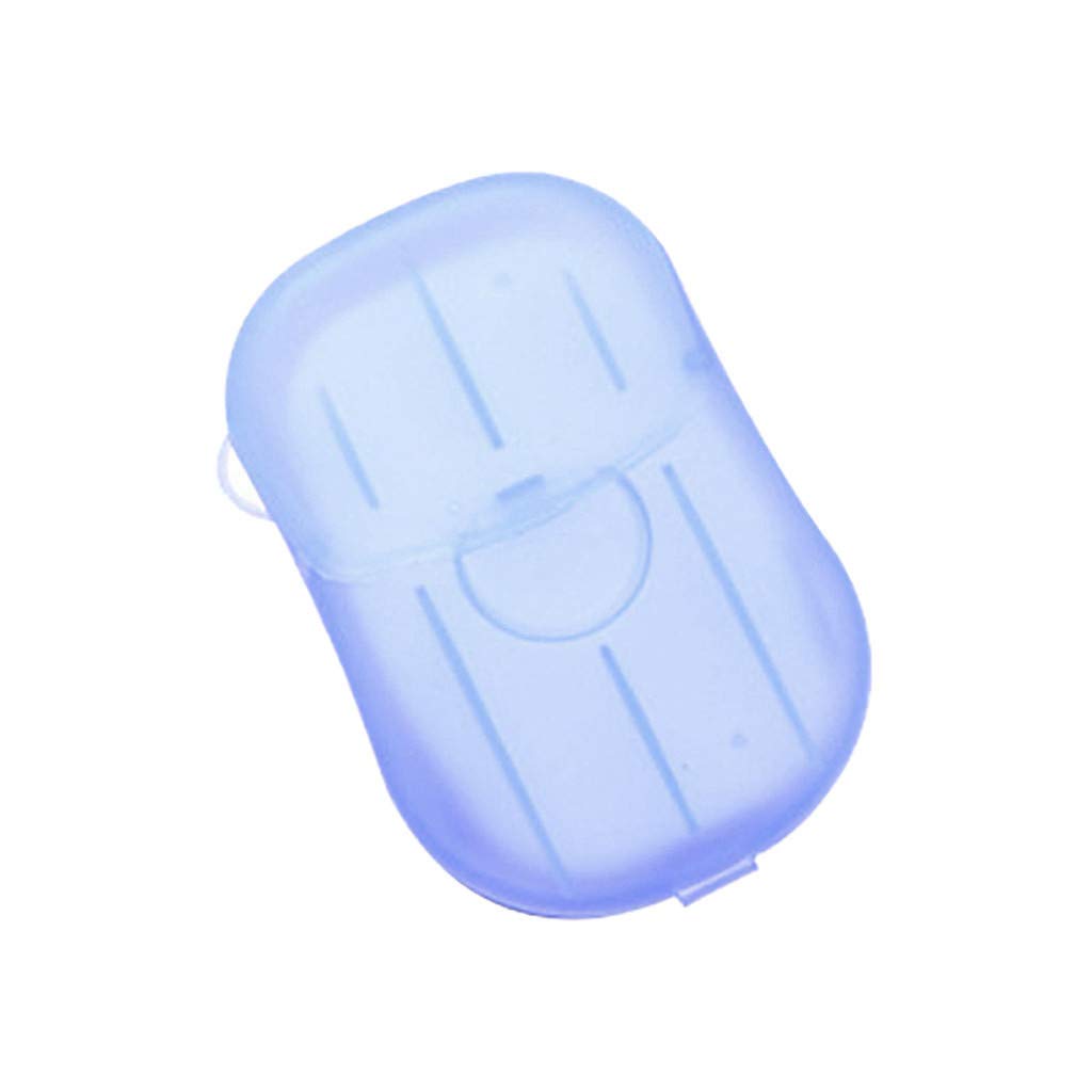 2PCS Disposable Portable Hand Soap Tablets for Travel, Camping & Outdoor - Eco-Friendly Toilet Wash for Kitchen, Bathroom, Dining & Bar Accessories (Sky Blue) | Perfect for Backpacking, Hiking & Emergency Kits
