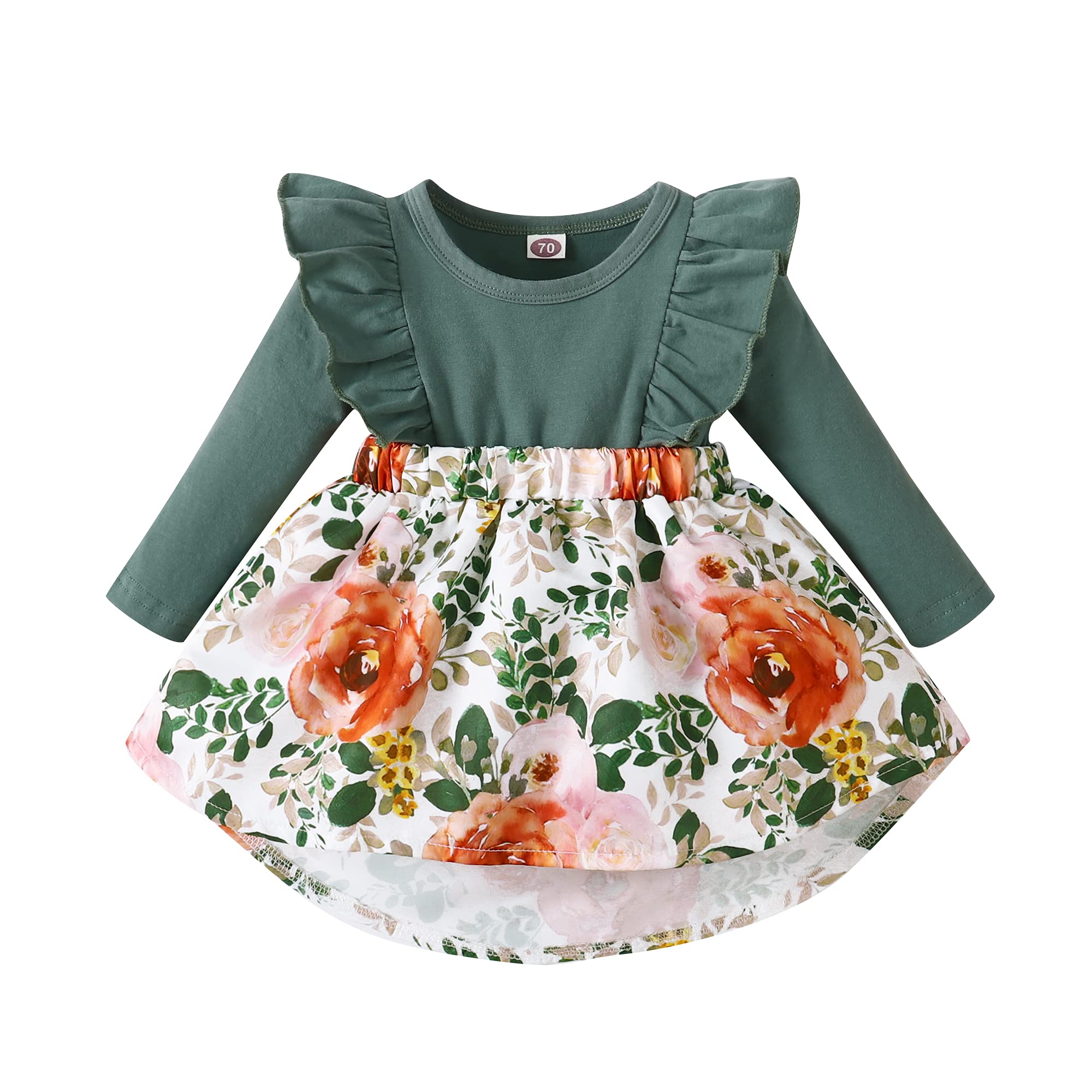 OLLUISNEO Baby Girl Dress - Long Sleeve Winter Outfits for Newborns | Flower Girls & Fall Fashion