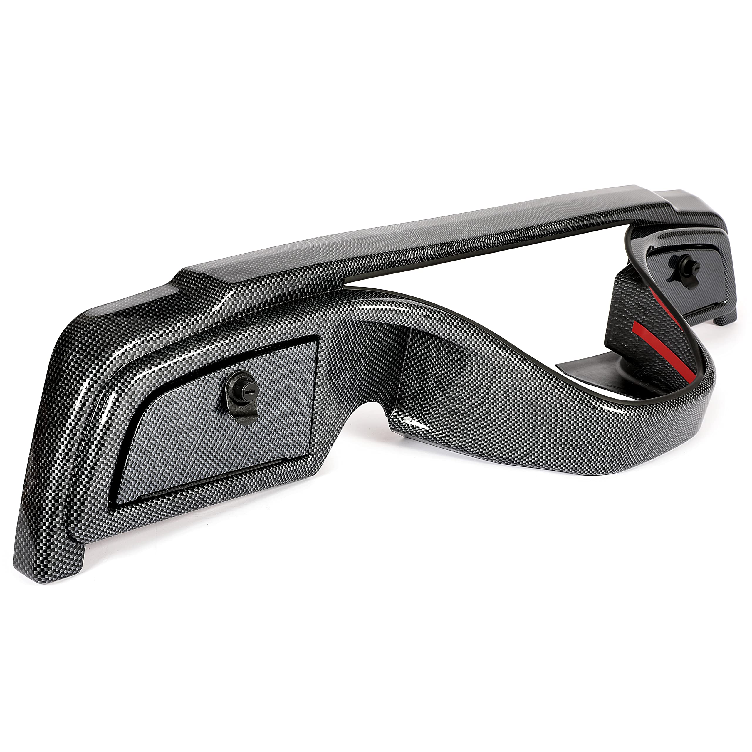 Kojem Carbon Fiber Dash Kit with Locking Doors Compatible with 2007-2016 Yamaha Drive & G29 Gas/Electric Golf Carts - Upgrade Your Dashboard for Style & Protection