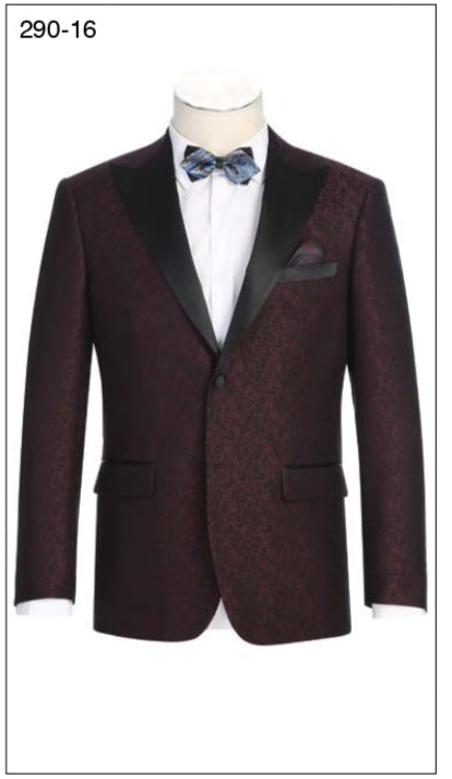 Alessandro Vitello by Renoir New Slim Fit Tuxedo Jacket 290 16 | Premium Italian Wool Formal Blazer for Weddings, Gala & Business Events