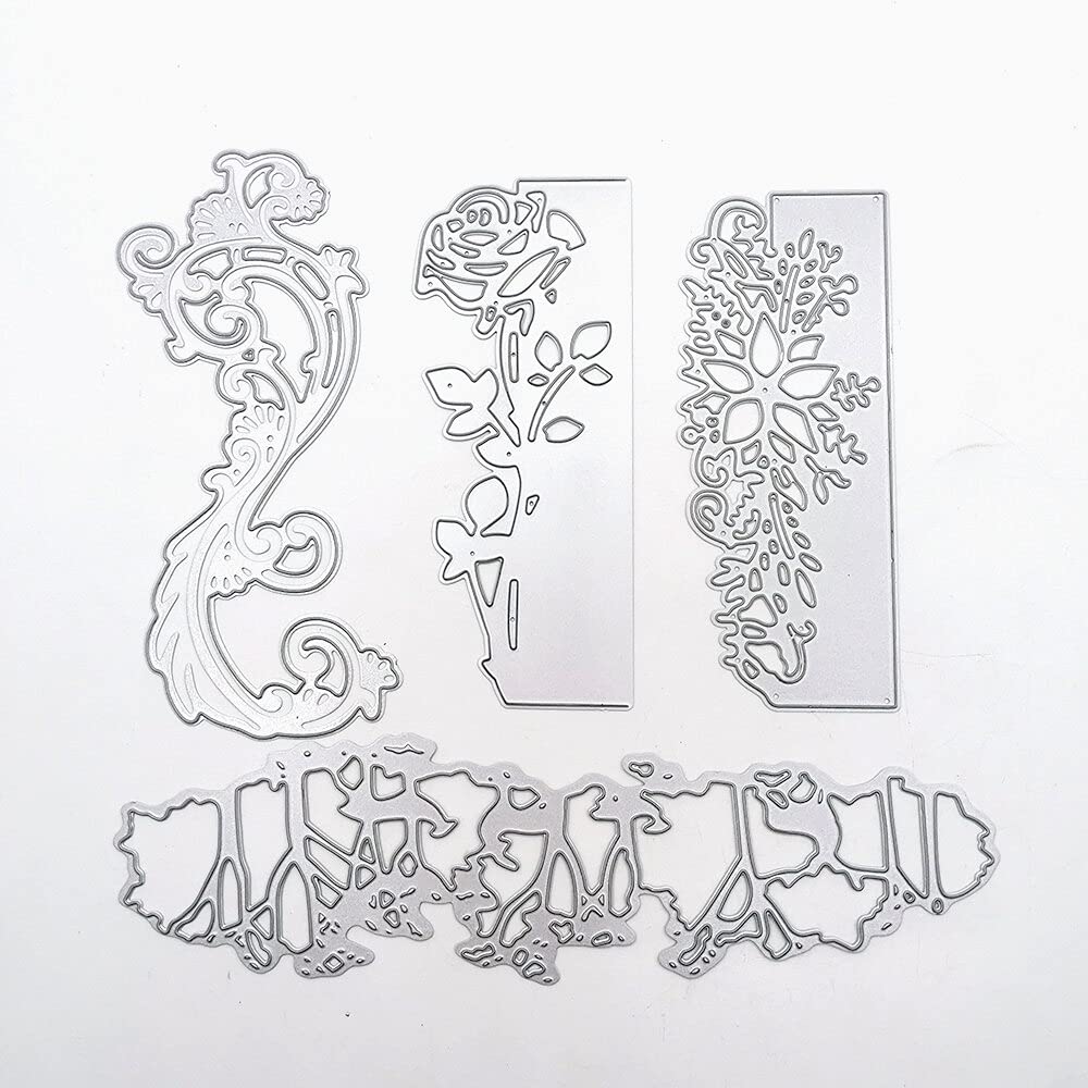 NCQ Julyarts Lace Suit Metal Cutting Dies - 2020 New Flower Dies for Scrapbooking, Paper Crafts, Card Making & DIY Decorations (Silver) | Perfect for Wedding Invitations, Greeting Cards & Home Decor Projects