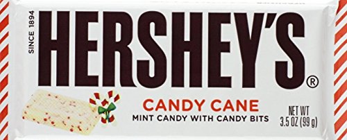 Hershey's Candy Cane Mint Chocolate Bar - 2 Pack for Holiday Gifts