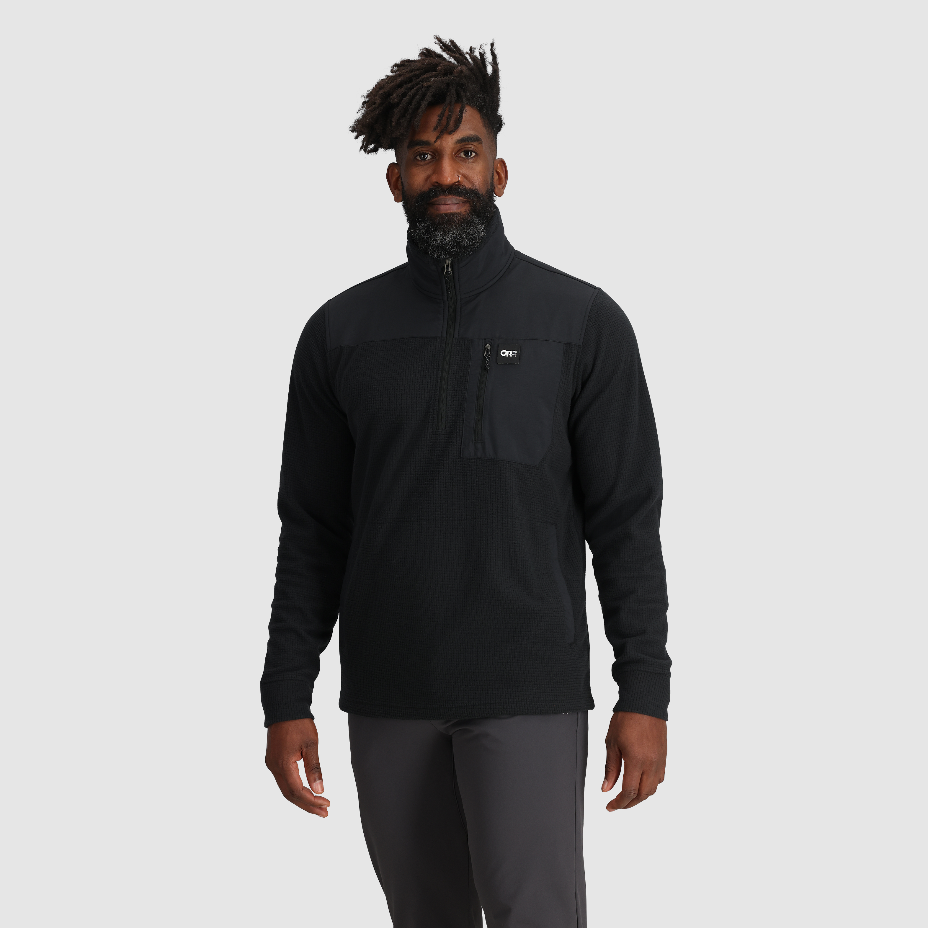 Men's Trail Mix Fleece Quarter Zip Pullover - Lightweight Hiking Jacket for Outdoor Adventures & Casual Wear