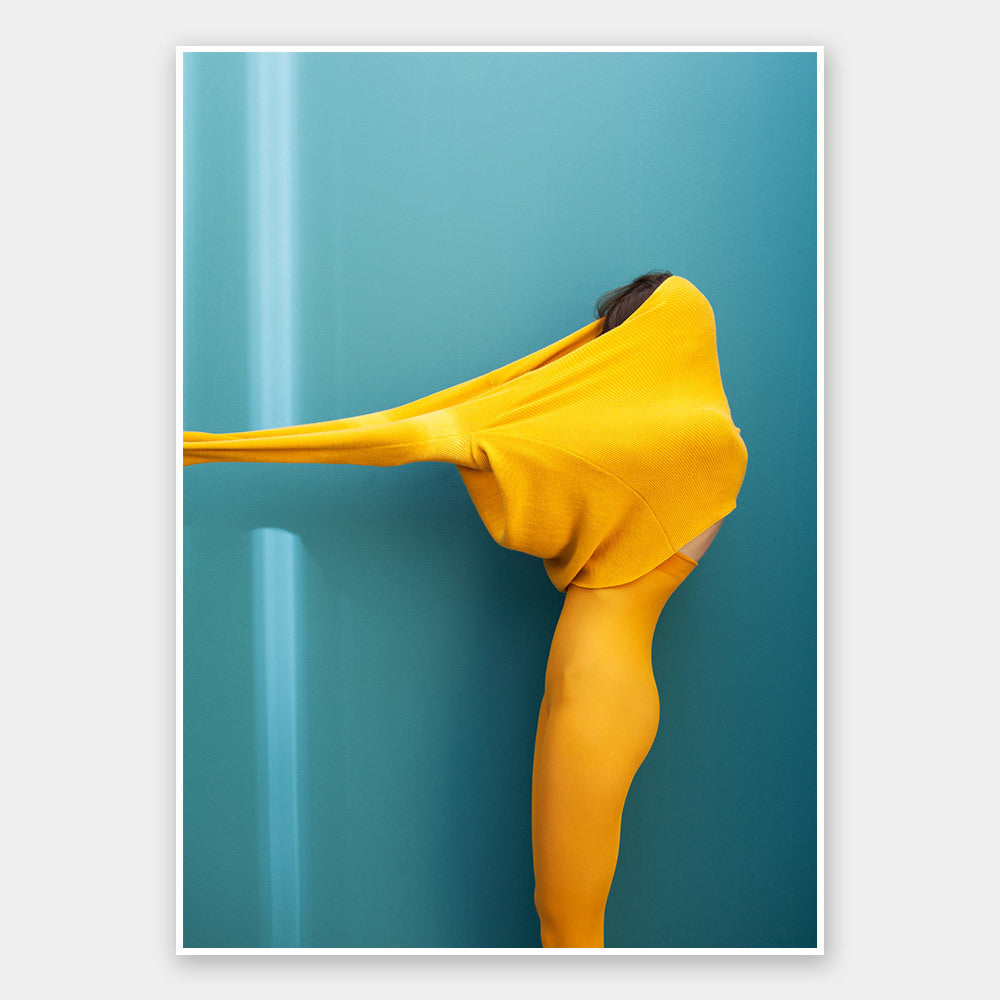 Distort Abstract Art Print - Modern Wall Decor for Living Room, Bedroom & Office | Unframed Canvas Poster
