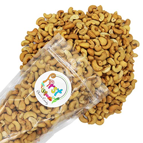 Premium Roasted Unsalted Whole Cashews - Healthy Snack, No Salt Added, 2lb Bulk Pack - Perfect for Keto Diet, Vegan Snacking & Office Treats