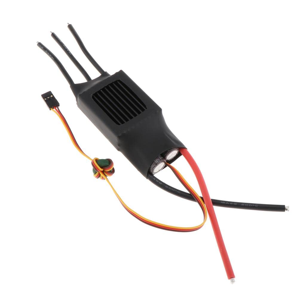 SunniMix 120A ESC Controller with BEC for RC Airplane - High Performance Brushless Motor Speed Controller Upgrade Replacement - Perfect for RC Airplane, Drone and DIY RC Model Projects
