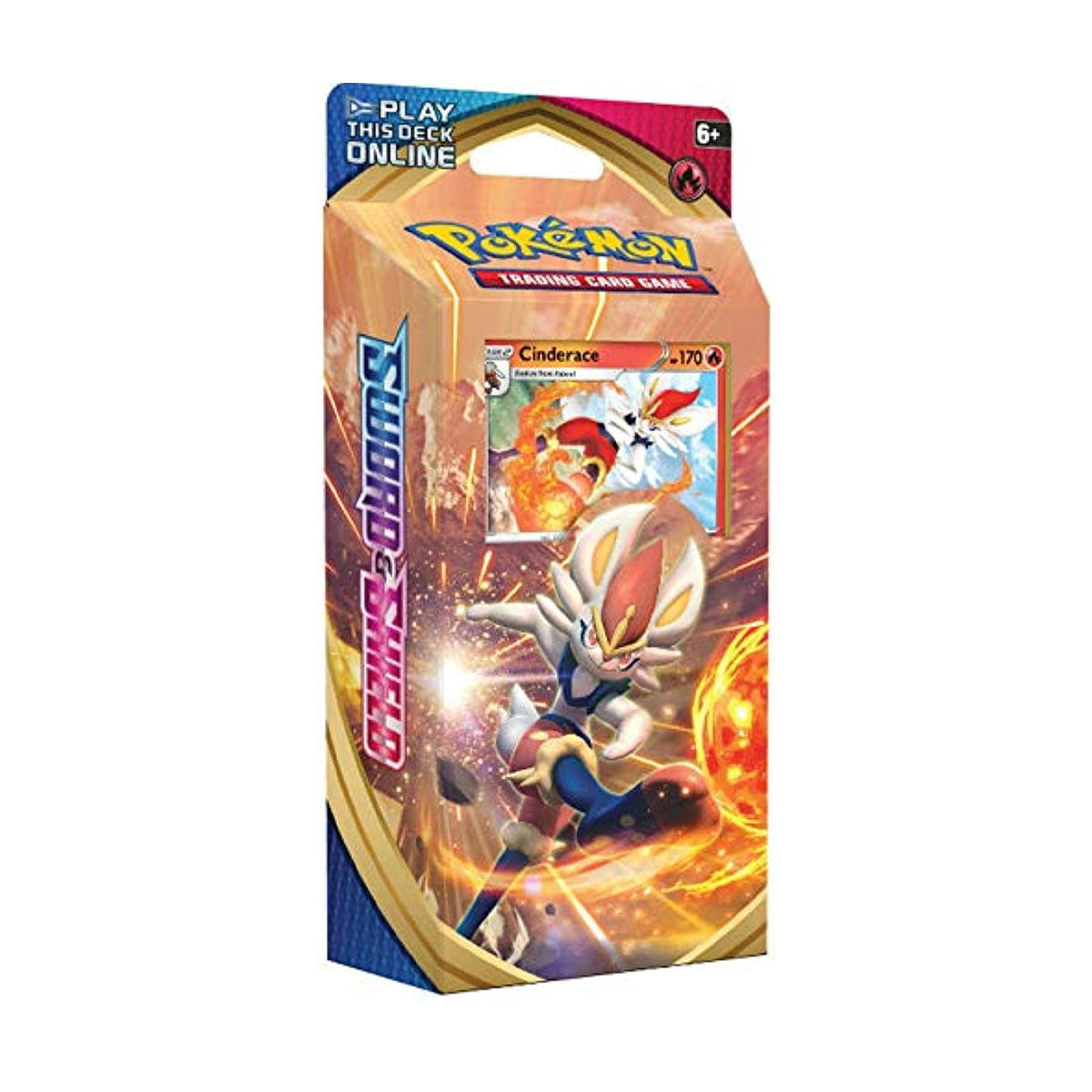 Pokemon Sword & Shield Cinderace Theme Deck - 60 Card Ready-to-Play Battle Deck for TCG Players | Perfect for Tournaments, Casual Play & Collectors